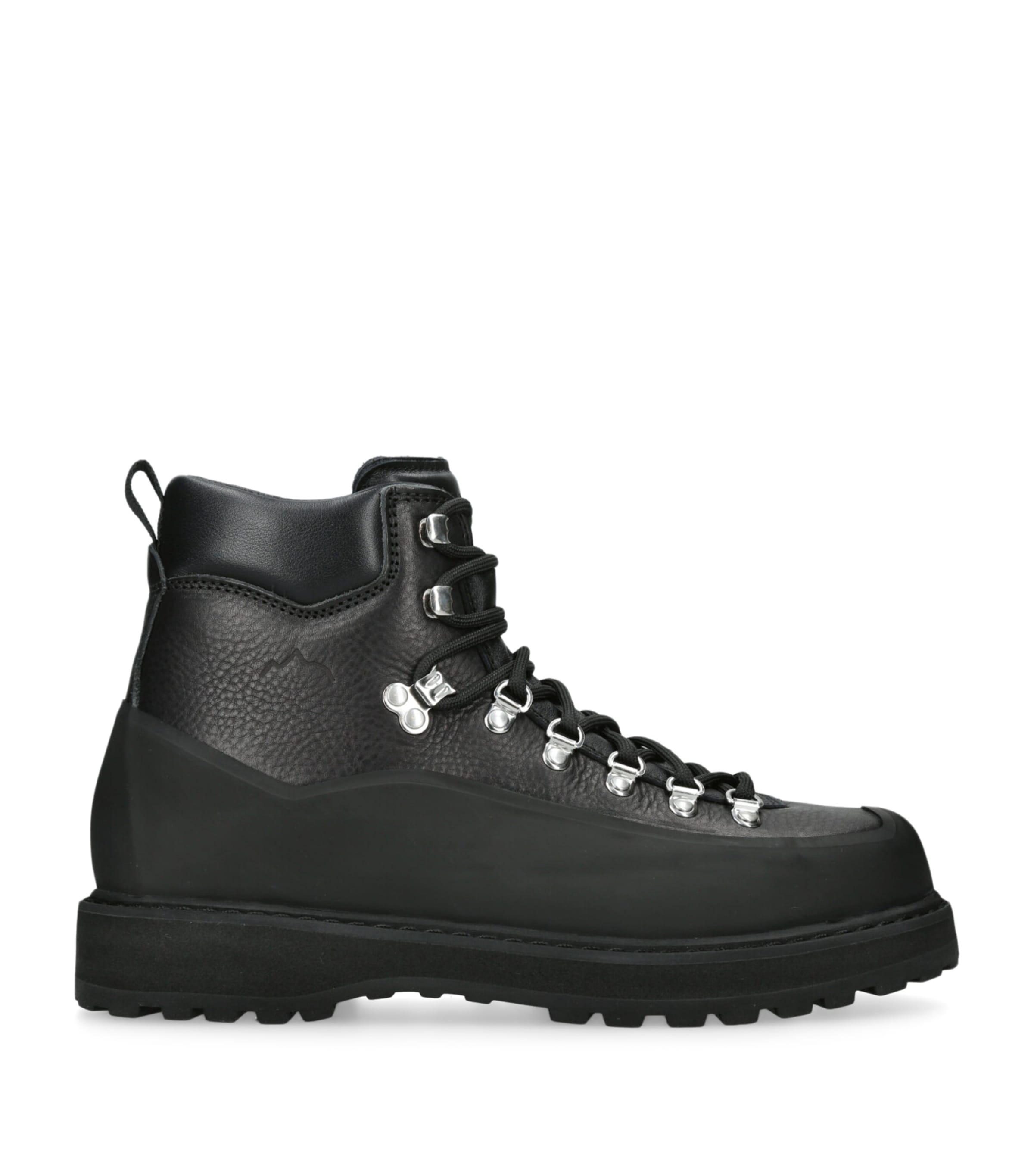 Diemme Leather Roccia Vet Gomma Ankle Boots Black Image 1