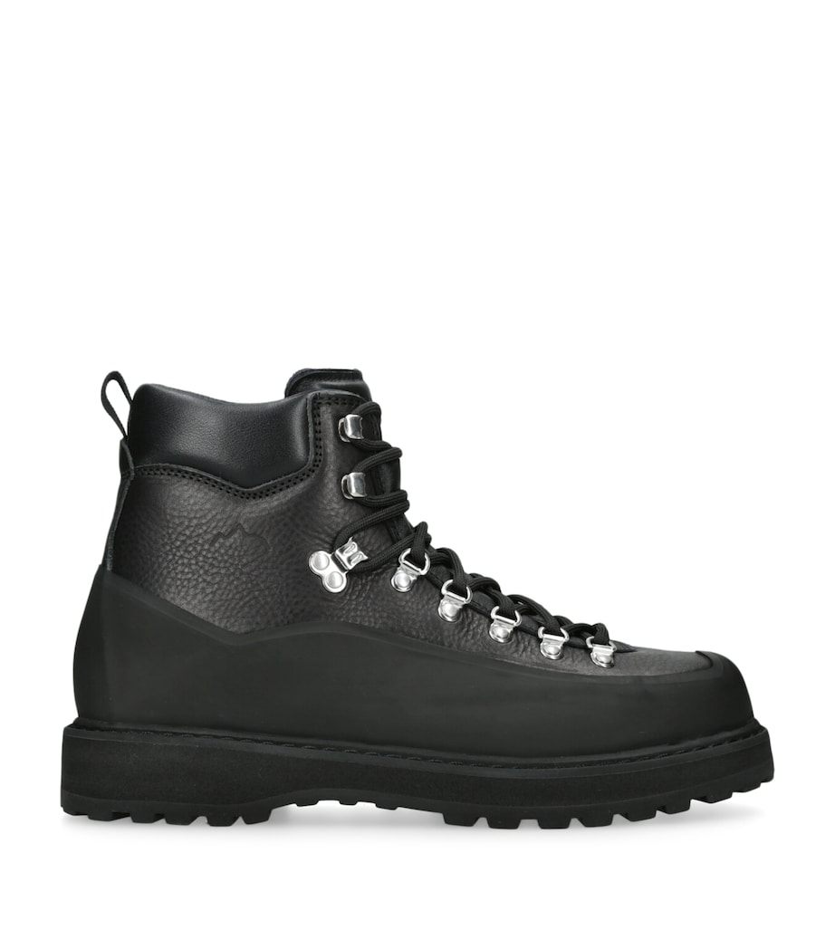 Diemme Leather Roccia Vet Gomma Ankle Boots Black Image 1