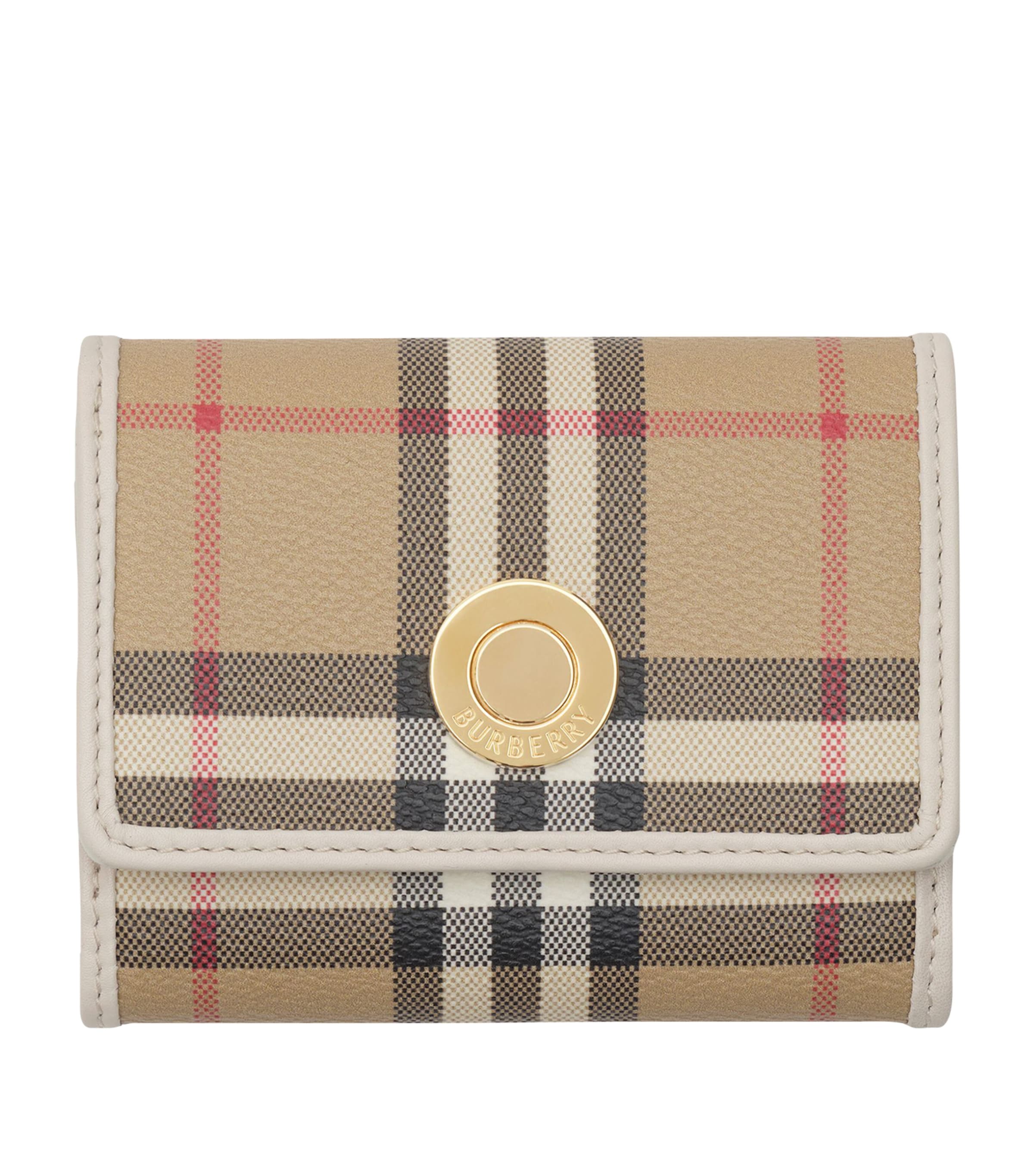 Burberry Check Folding Wallet Vntg Chk/soap Image 1