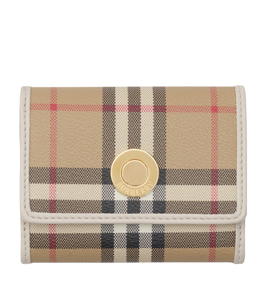 Burberry Check Folding Wallet Vntg Chk/soap Image 1