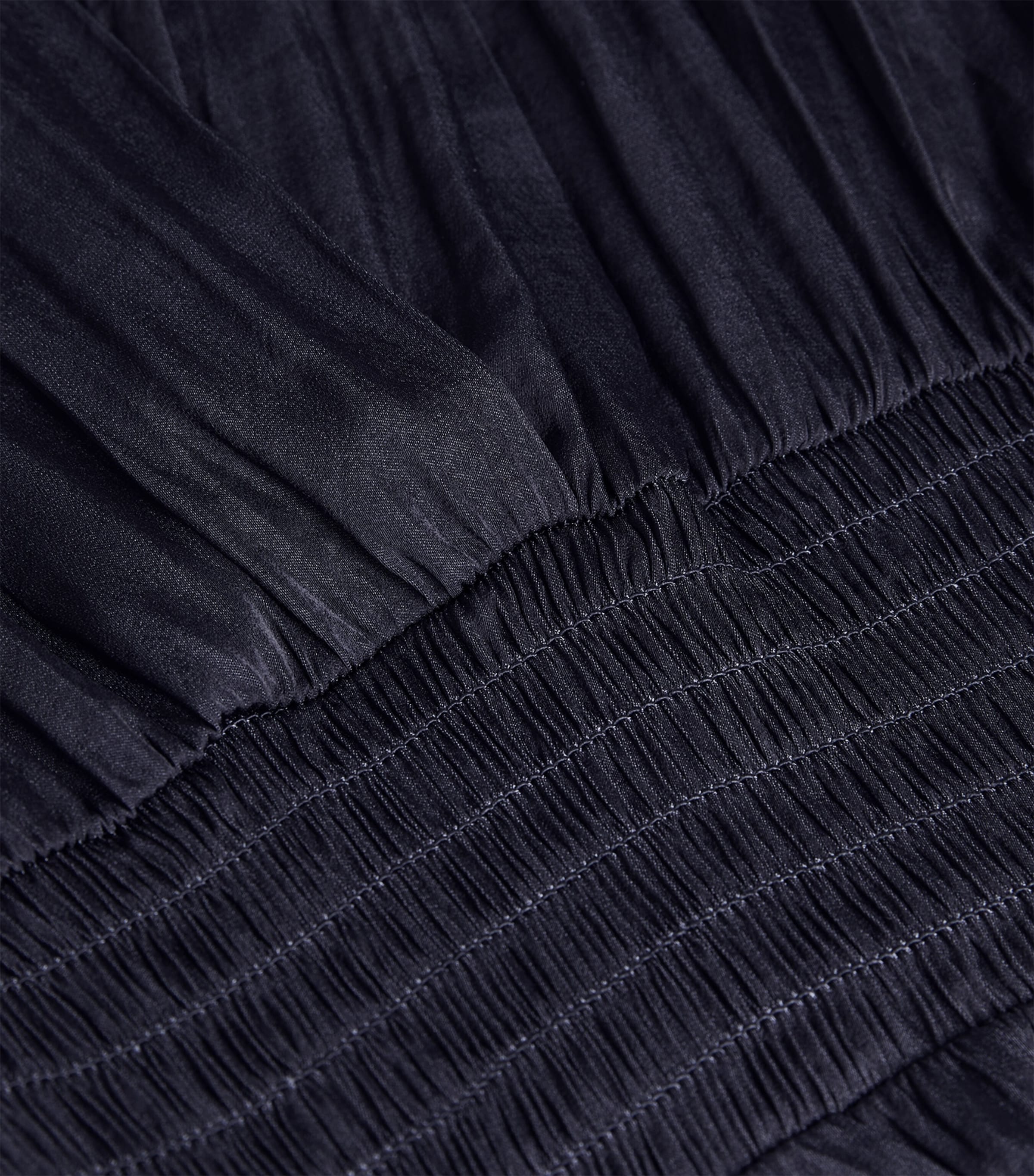 Ruffled Midi Dress NAVY Image 5