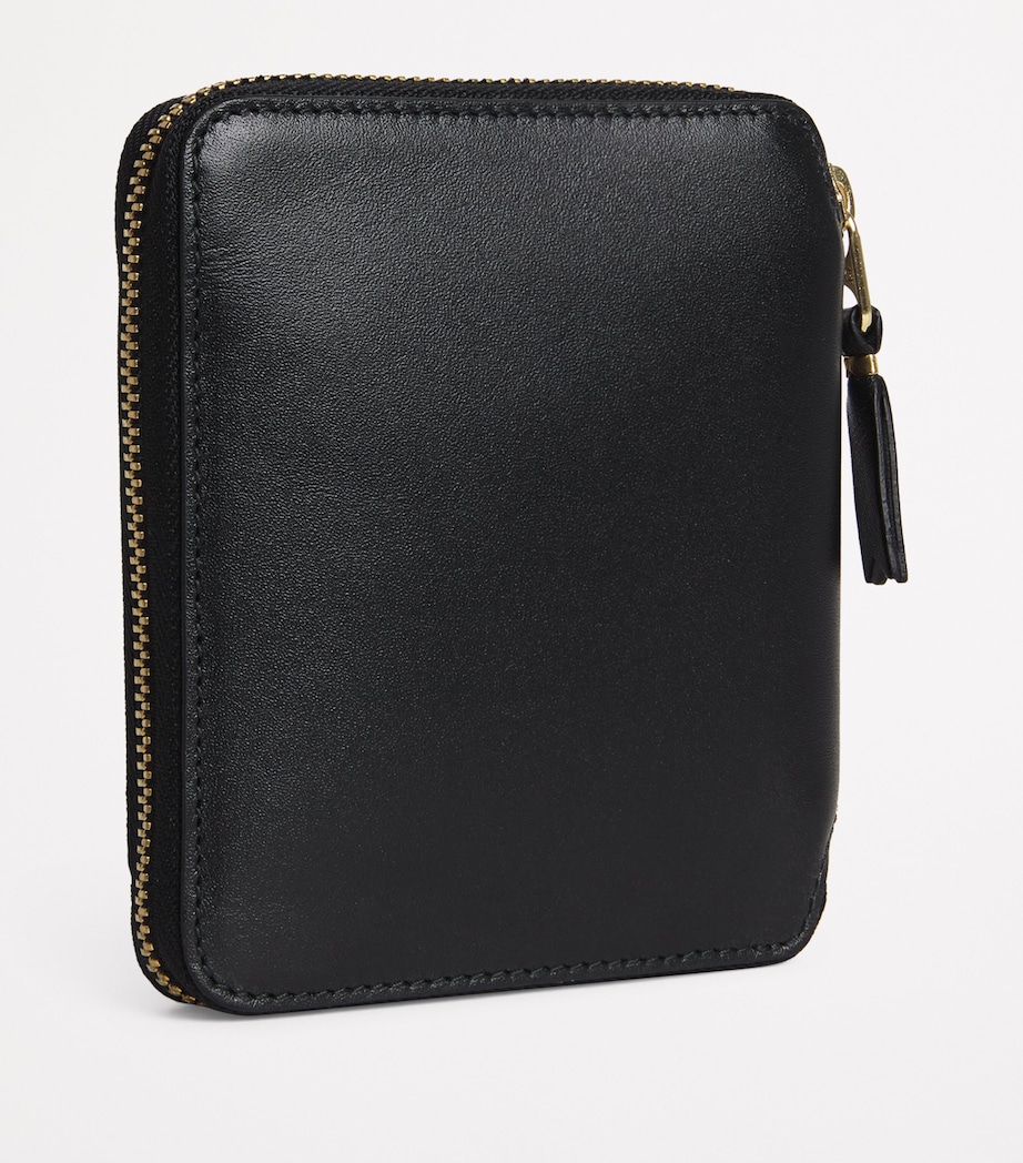 Leather Zipped Wallet BLACK Image 2
