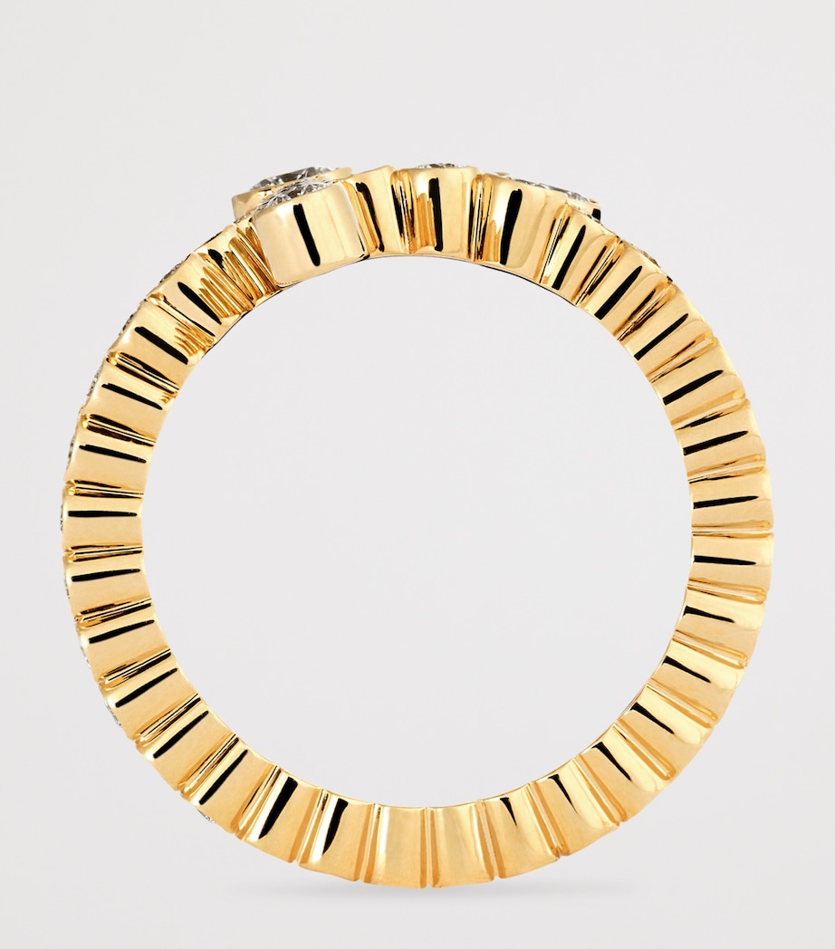 Yellow Gold and Diamond Ensemble ‘F’ Ring YELLOW GOLD Image 3