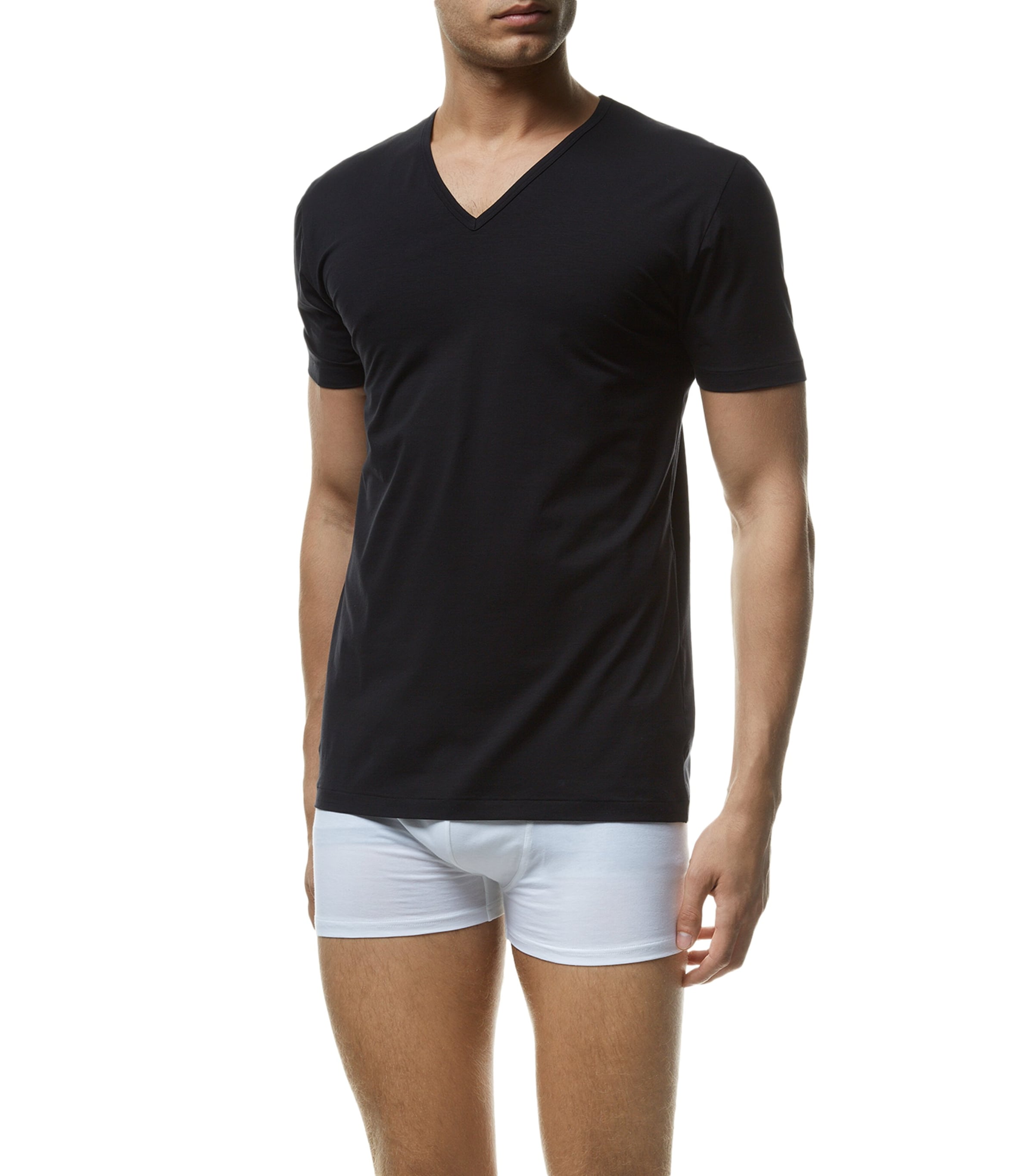 172 Pure Comfort V-Neck T-Shirt BLACK Image 2