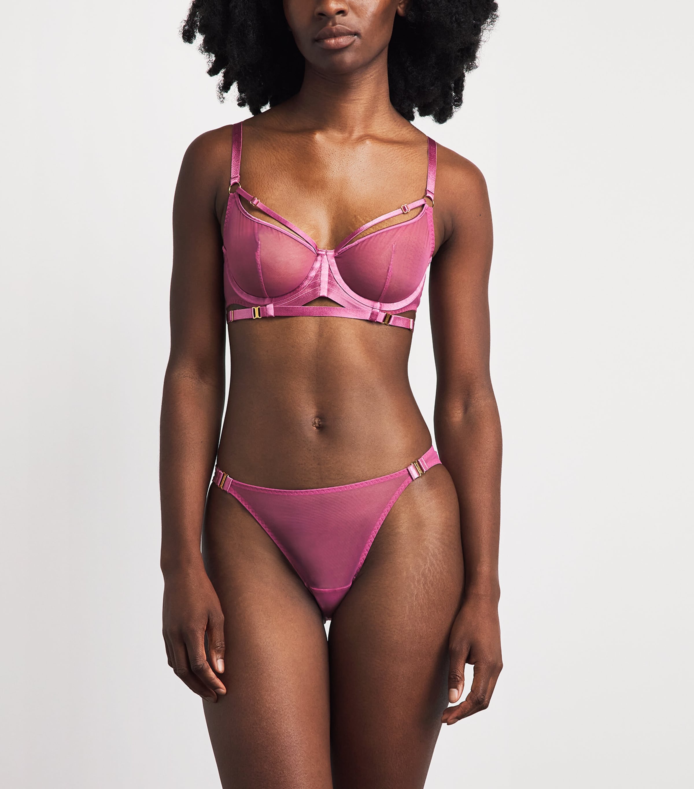Bordelle Womens Zenna Briefs Raspberry Image 2