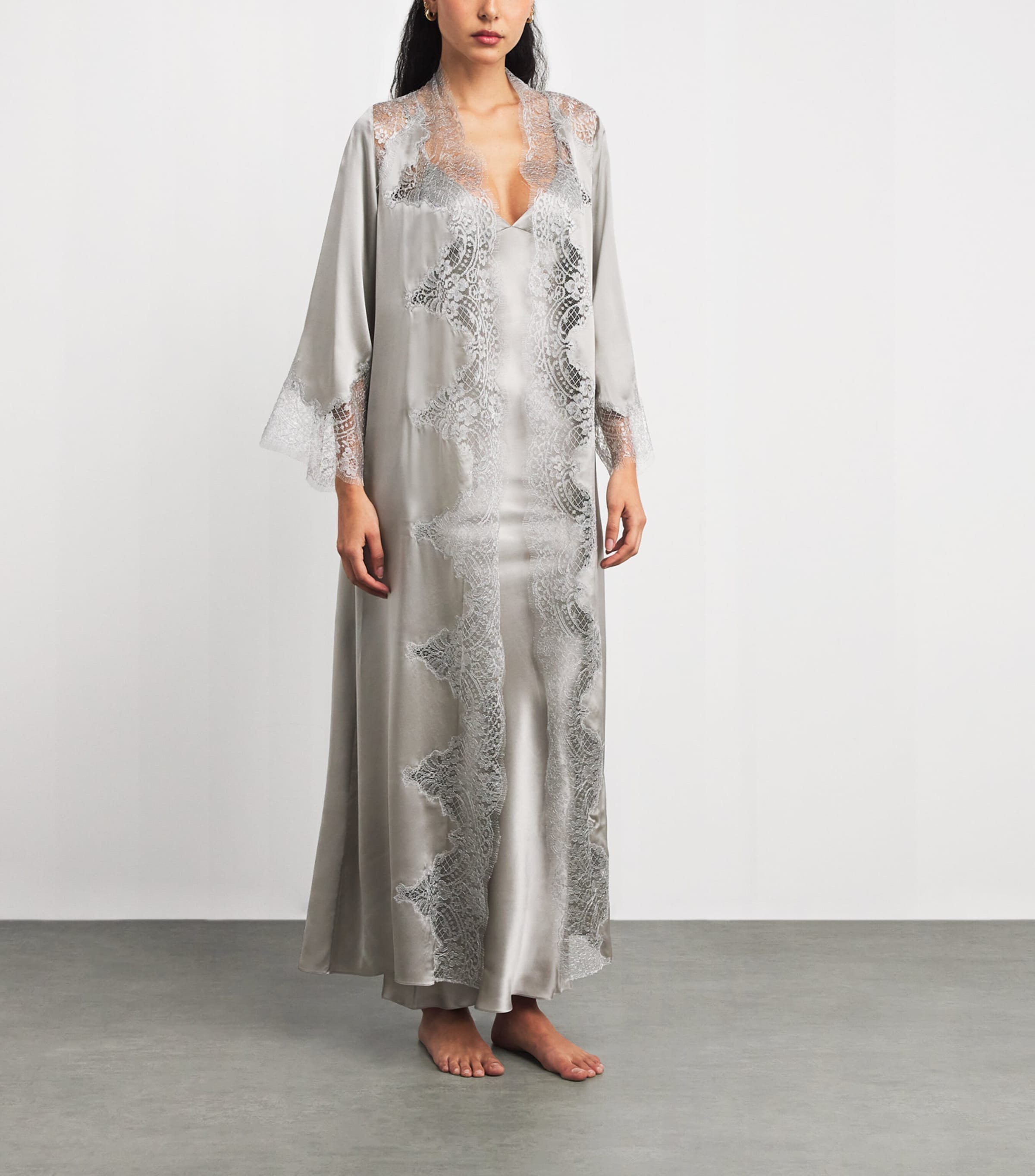 Silk Written In The Stars Long Robe SIREN SILVER Image 2
