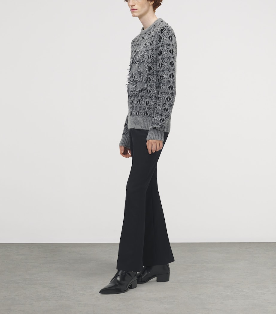 Distressed Skull Fair Isle Sweater 1363 Image 3