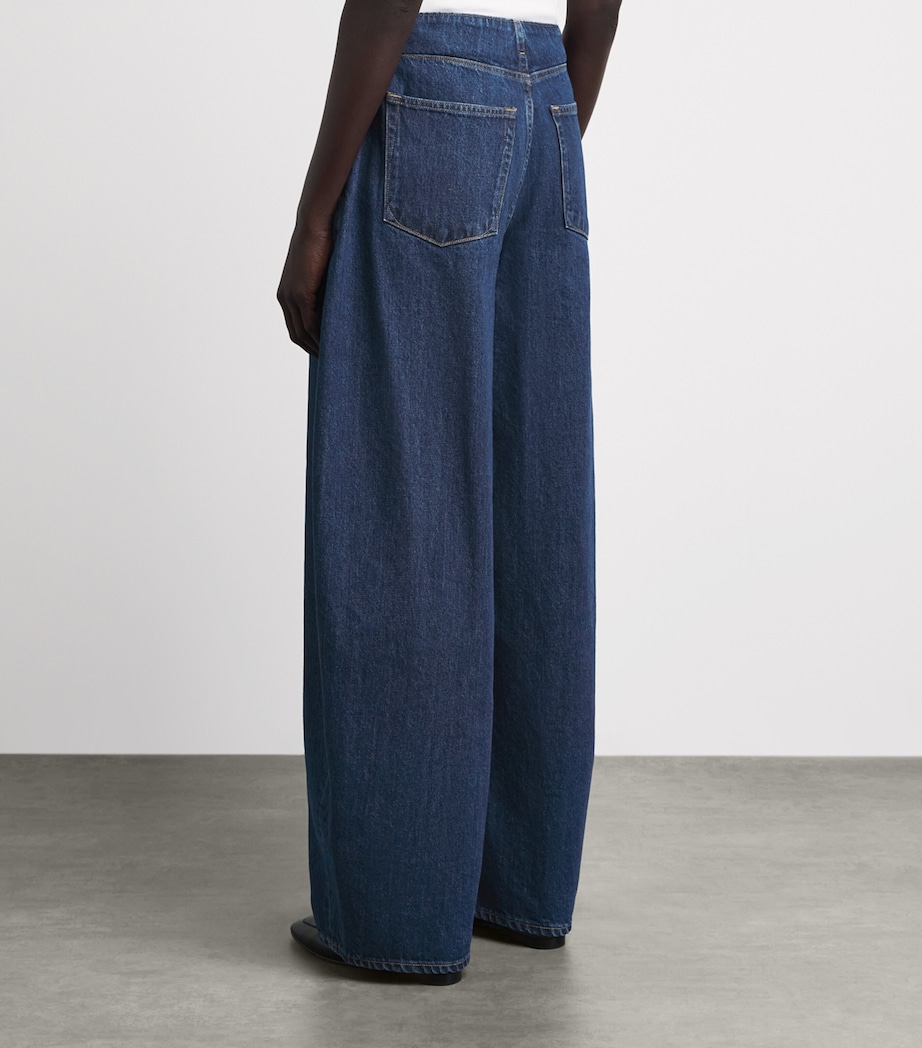 Jil Sander Womens Mid-Rise Barrel Jeans Medium Denim Image 5