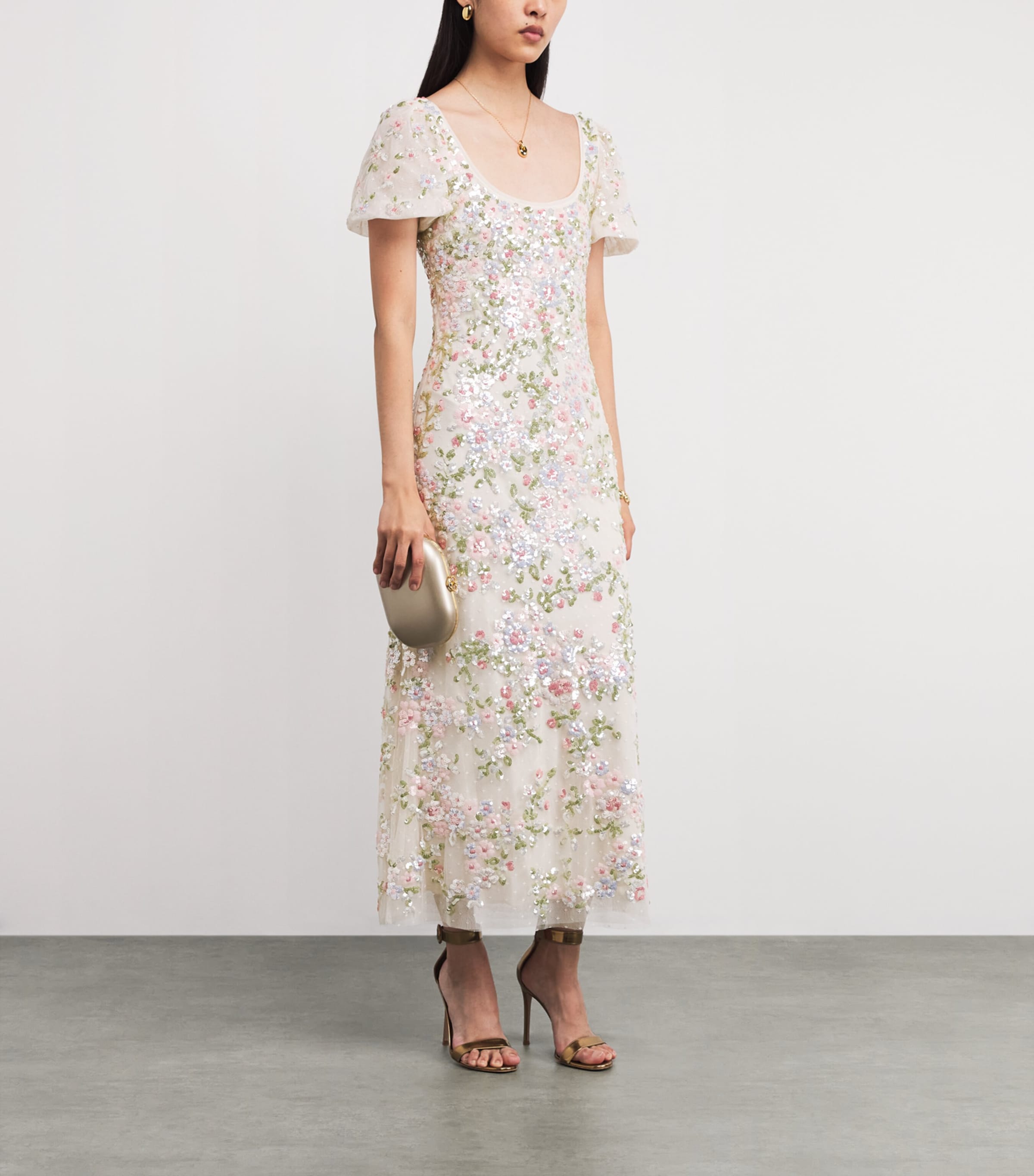 Dream Garland Sequin Gown CREAM/MULTI Image 2