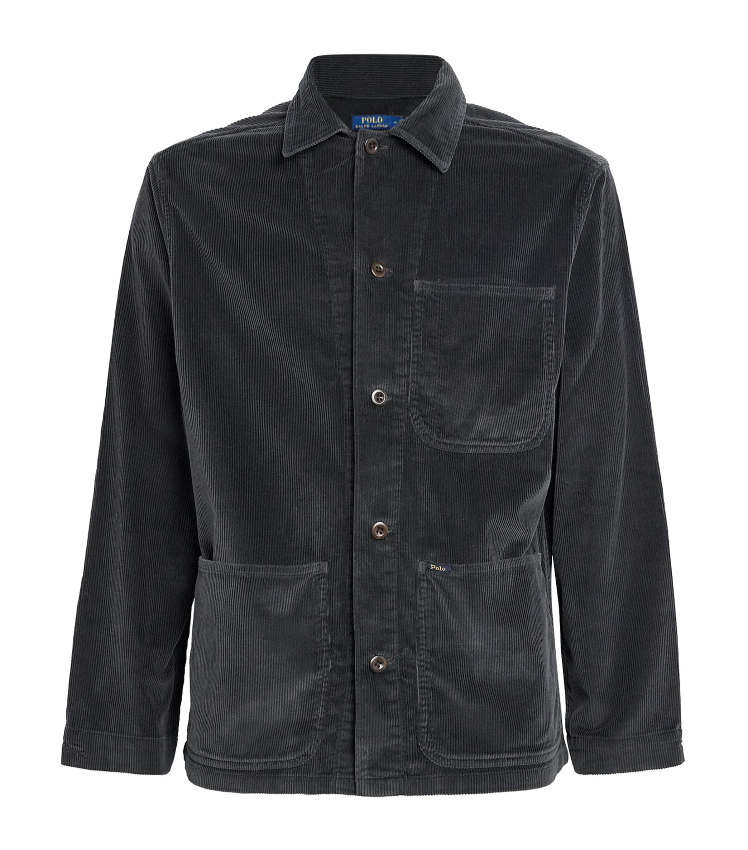 Polo Ralph Lauren Mens Corduroy Overshirt Grey Image 1