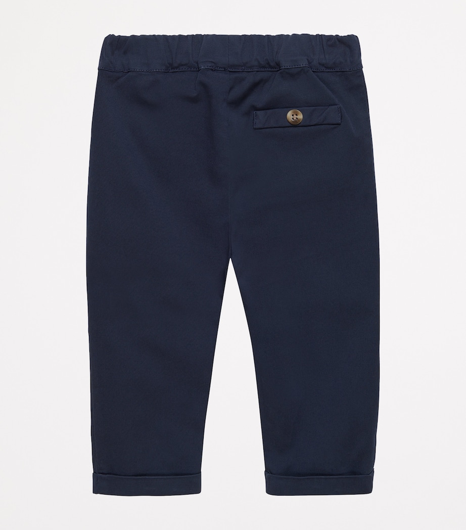 Stretch-Cotton Jacob Trousers (3-24 Months) NAVY Image 2