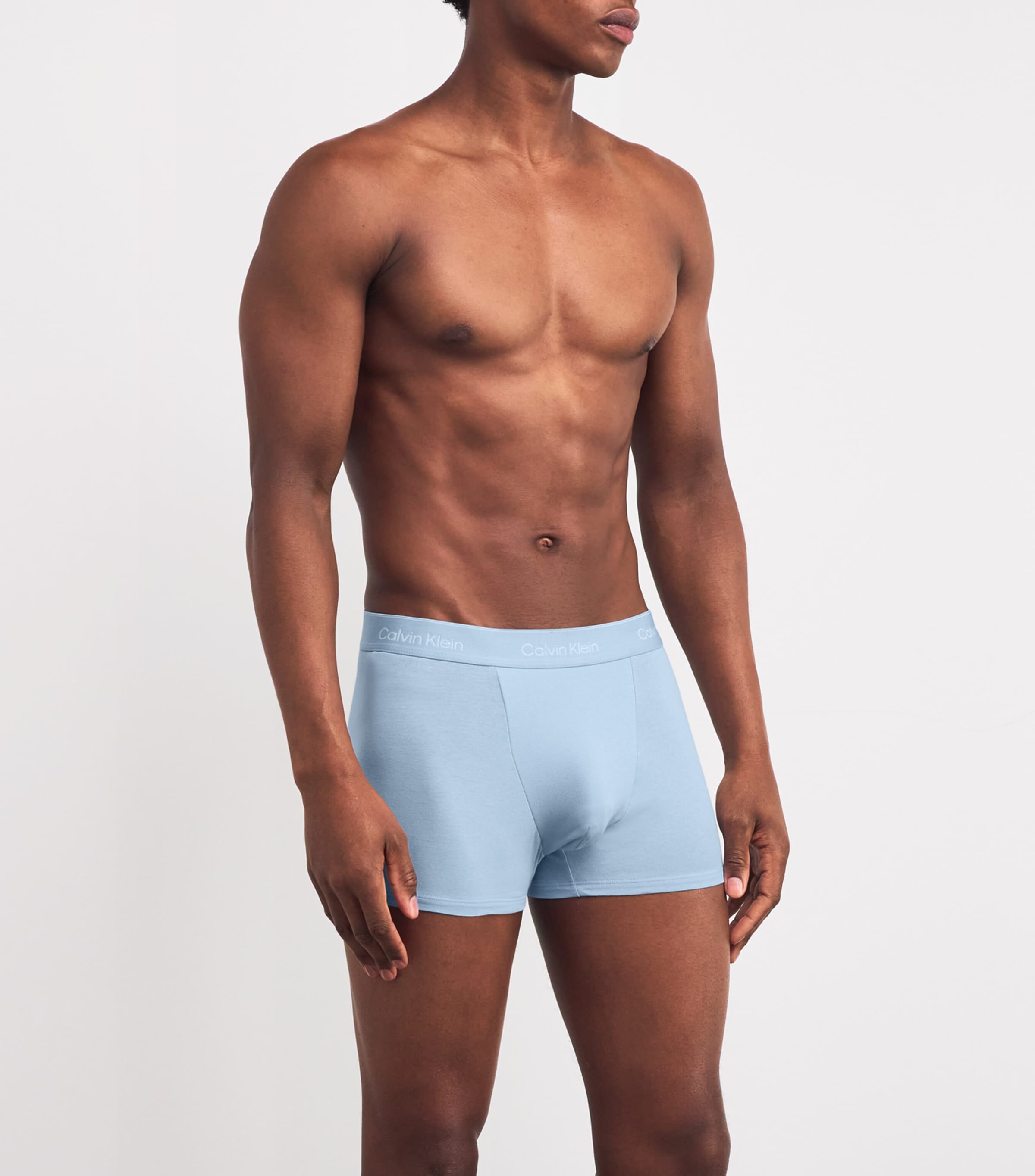 Cotton Stretch Relaxed Icon Boxers (Pack of 3) W8O-BLUE Image 2