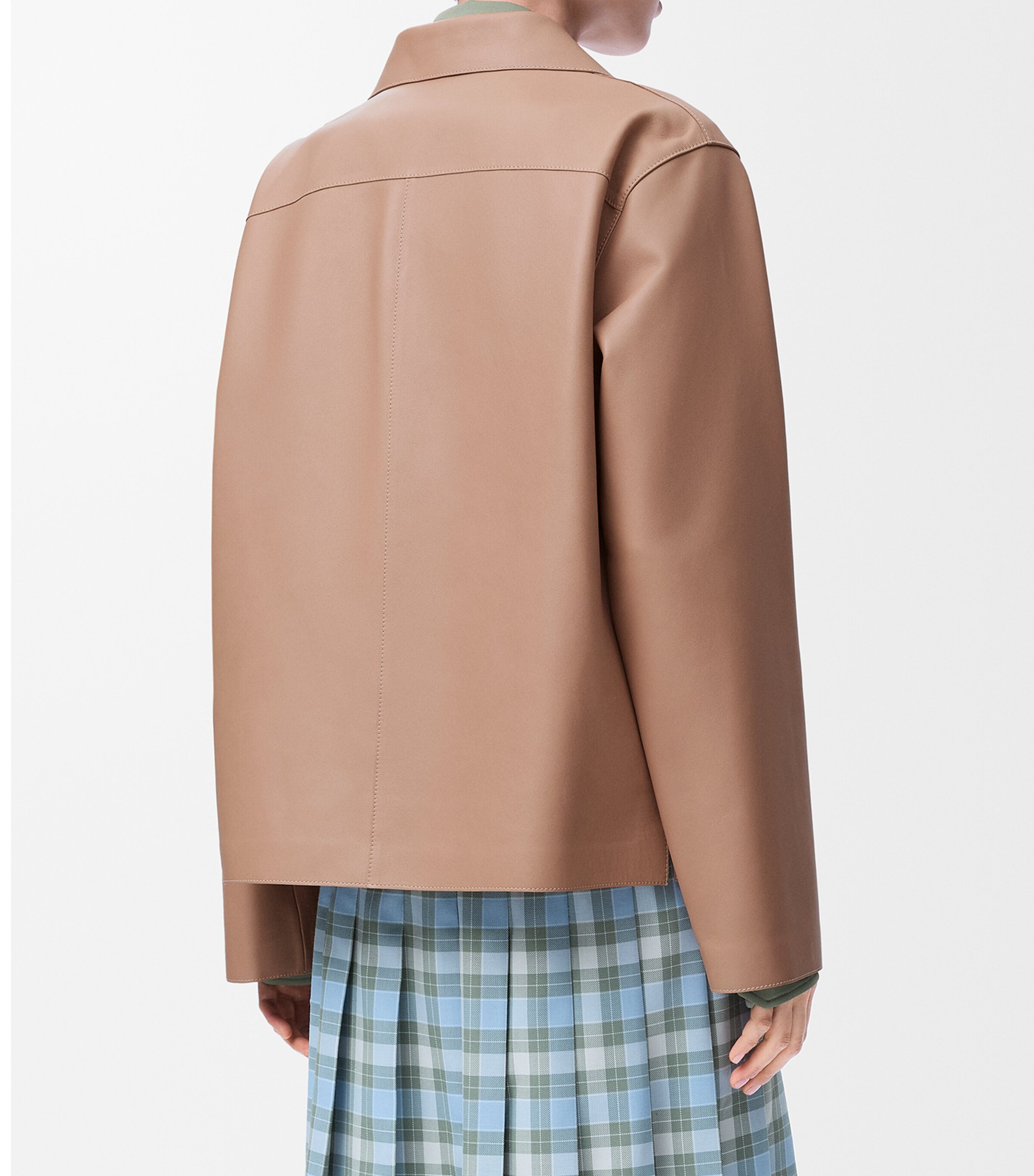 Leather Pyjama Blouse BEIGE Image 4