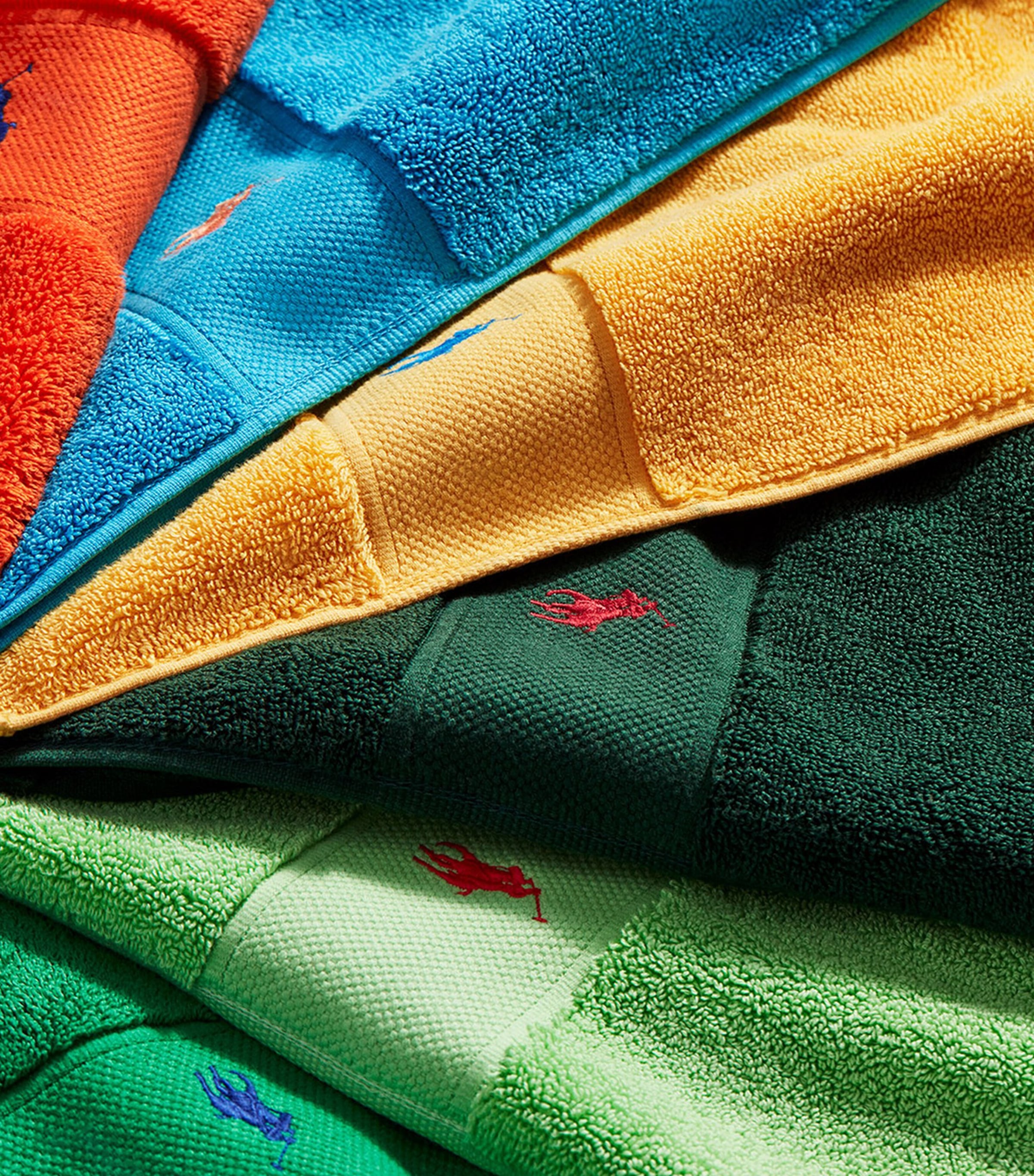 Ralph Lauren Home Polo Player Hand Towel (50cm x 100cm) College Green Image 3