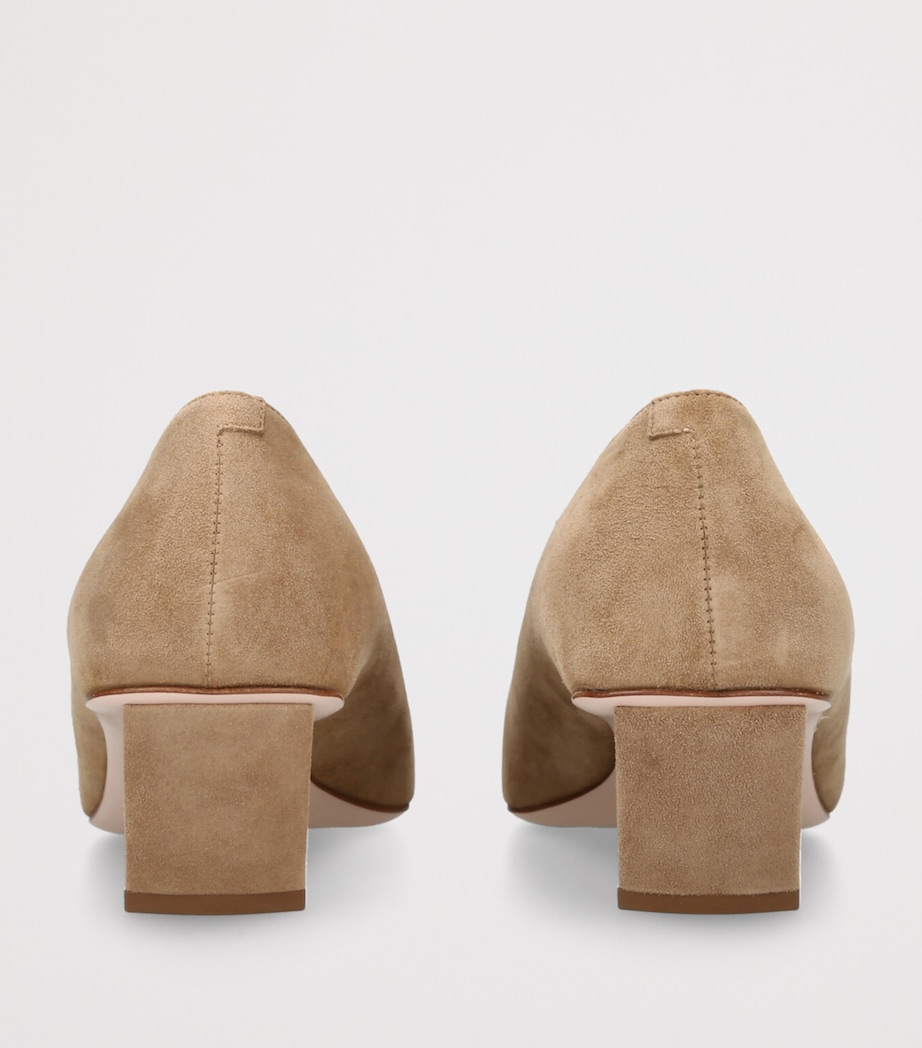 Suede Belle Vivier Pumps 45 TAN COMB Image 2