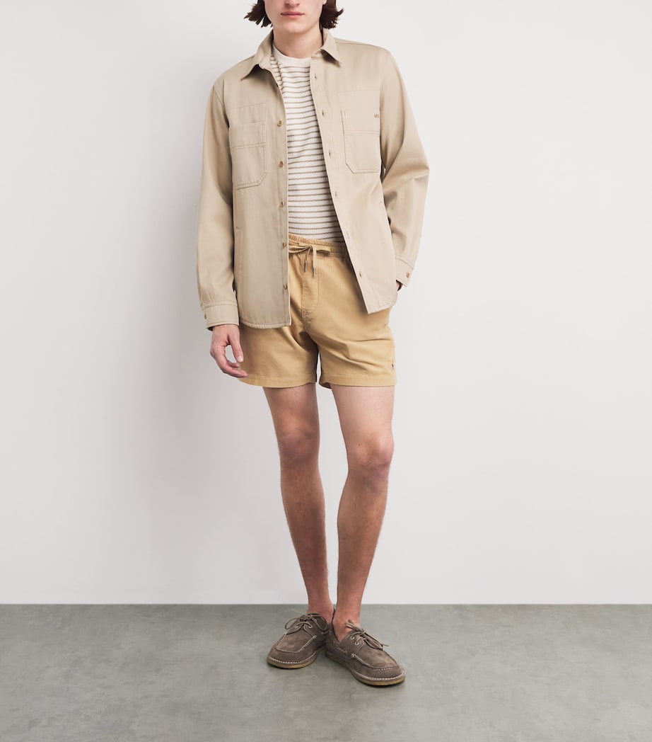 Polo Ralph Lauren Mens Cotton Corduroy Prepster Shorts Vintage Khaki Image 2