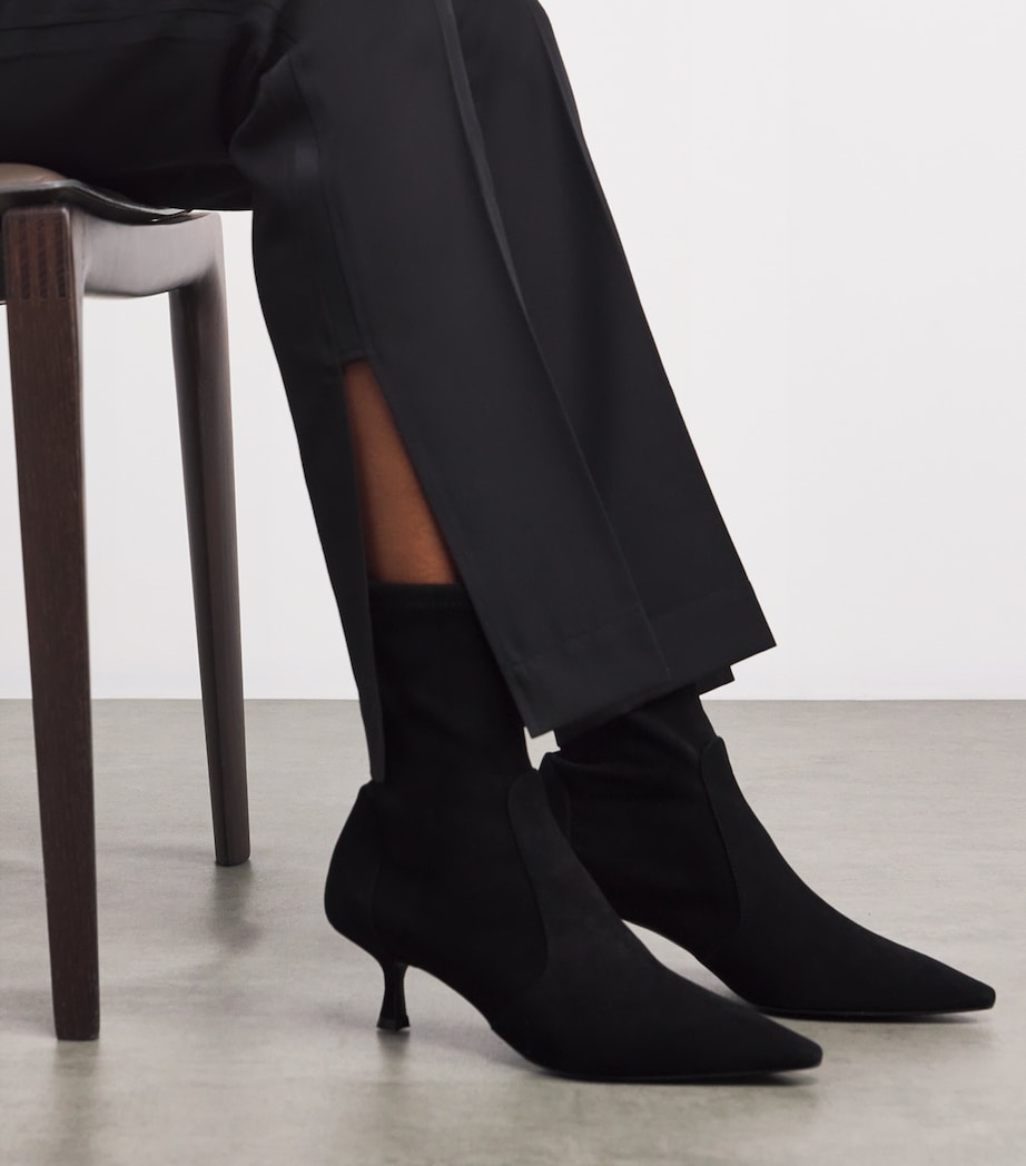 Suede Naomi Ankle Boots 50 BLACK Image 2