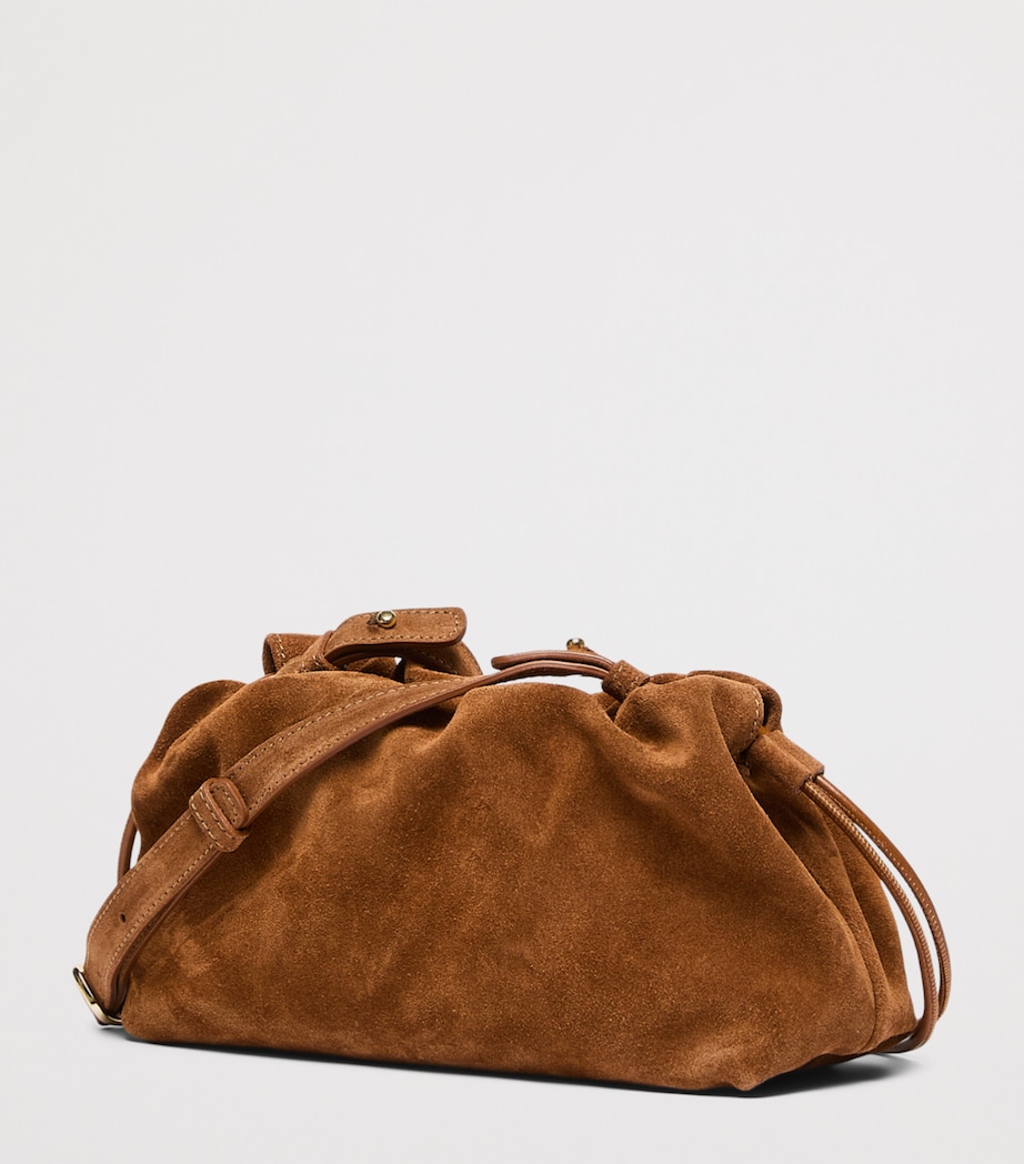 Marella Suede Clutch Bag Tobacco Image 3