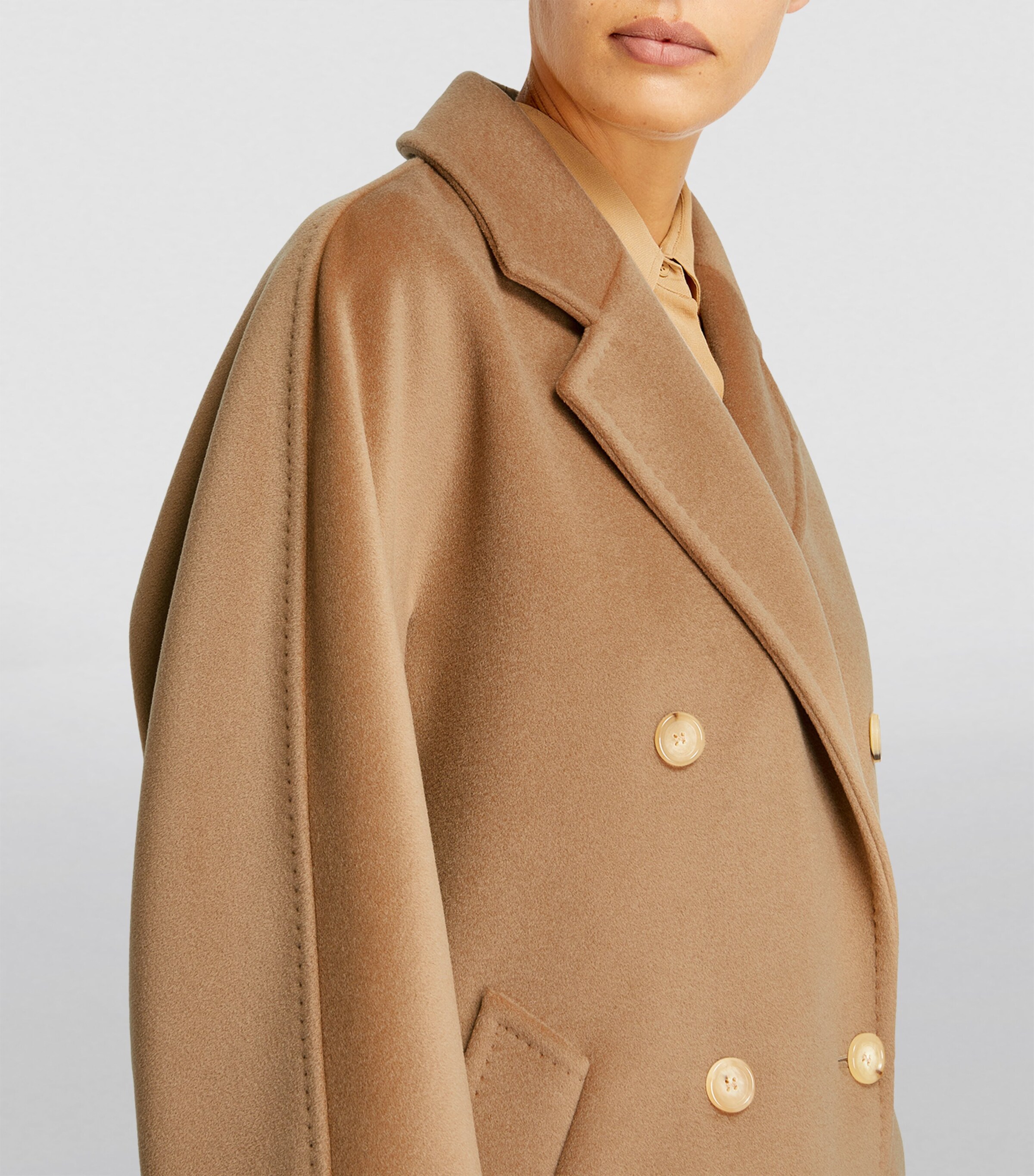 Max Mara Wool-Cashmere Rebus Coat | Harrods UK