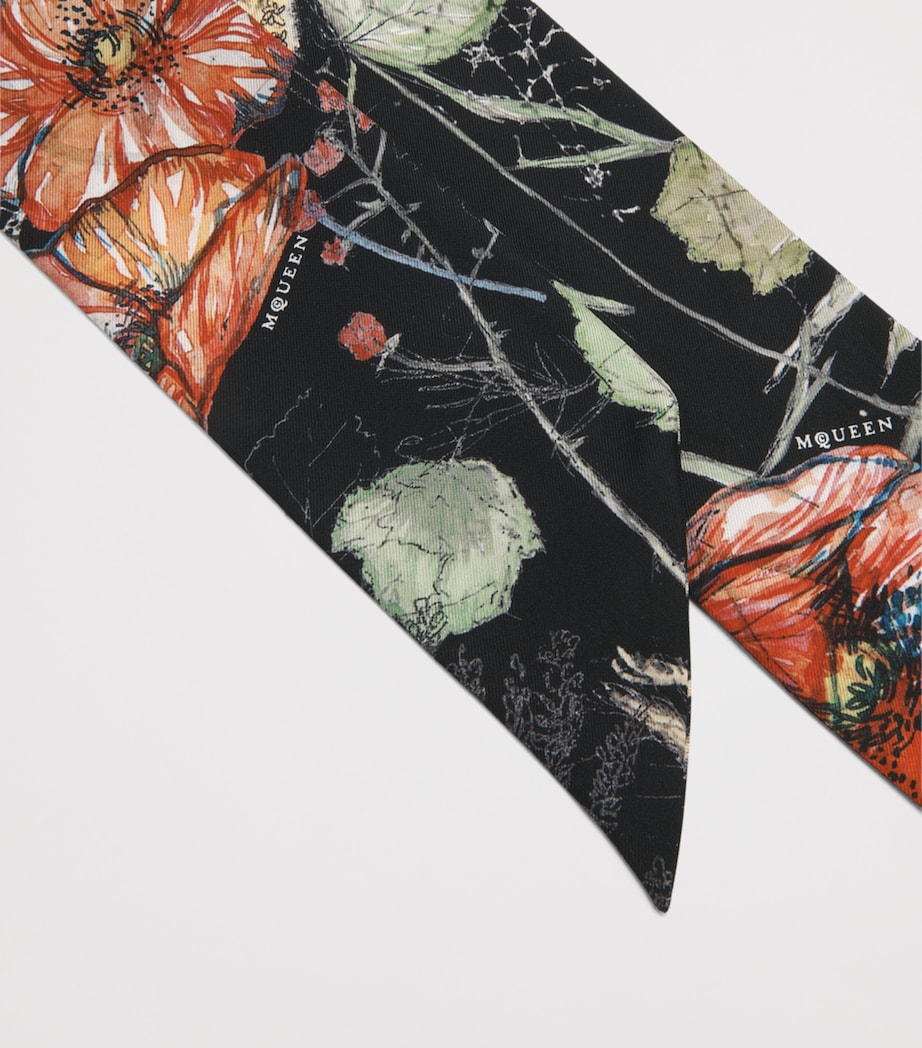 Silk Spider Floral Scarf 1078 Image 3