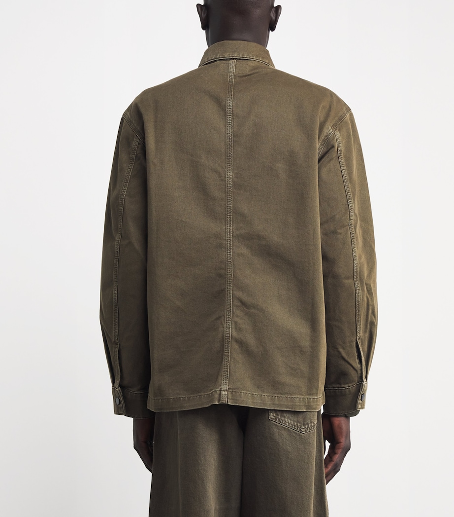 Denim Overshirt MOSS GREEN GR631 Image 4
