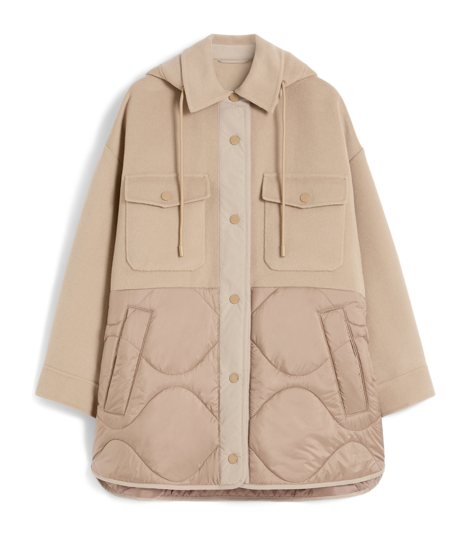 Wool-Blend Quilted Jacket CAMEL Image 1