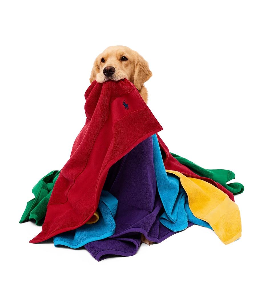 Polo Player Bath Towel (70cm x 140cm) RED 2000 Image 5