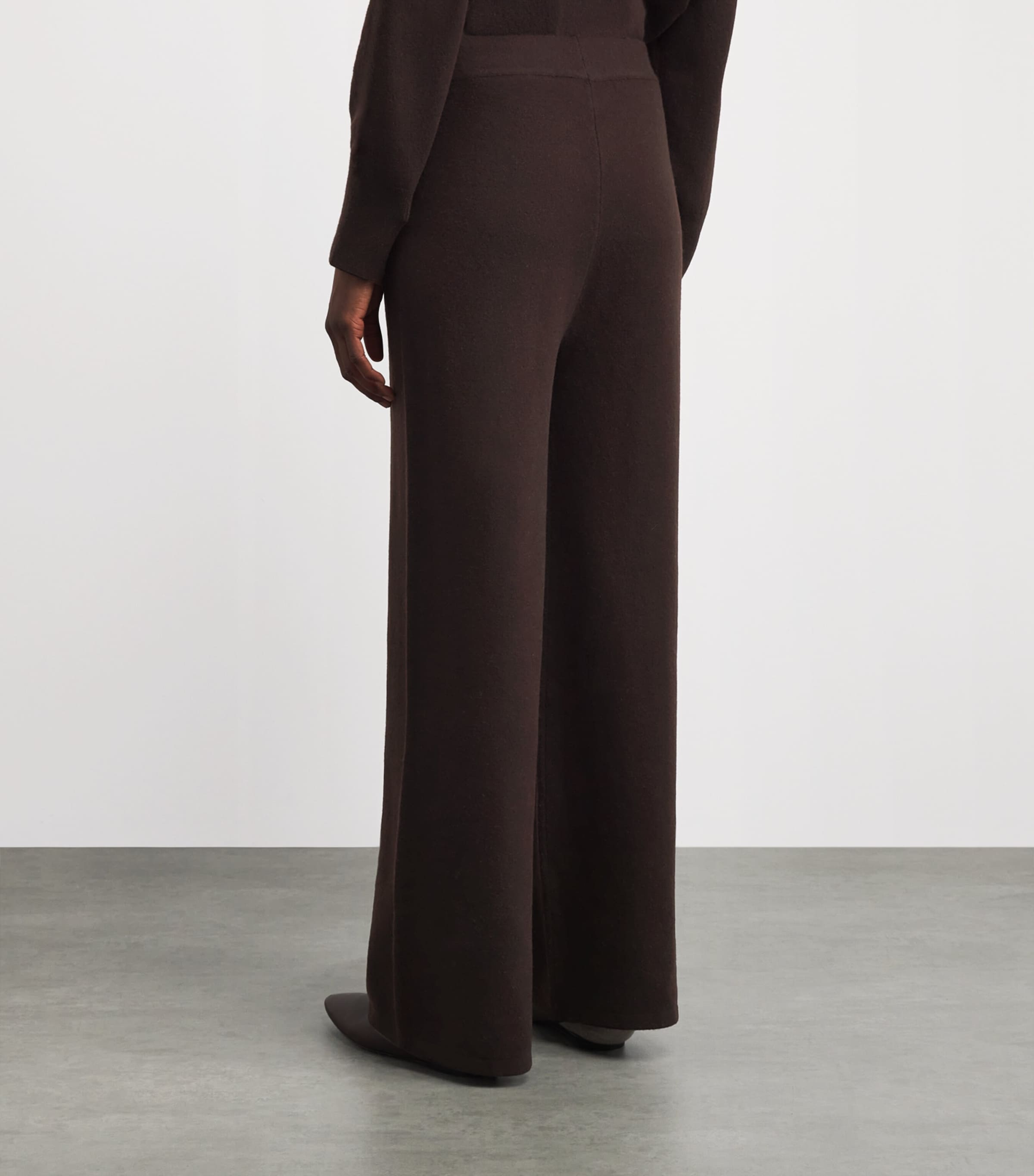 Yves Salomon Womens Merino Wool Straight Trousers Image 5
