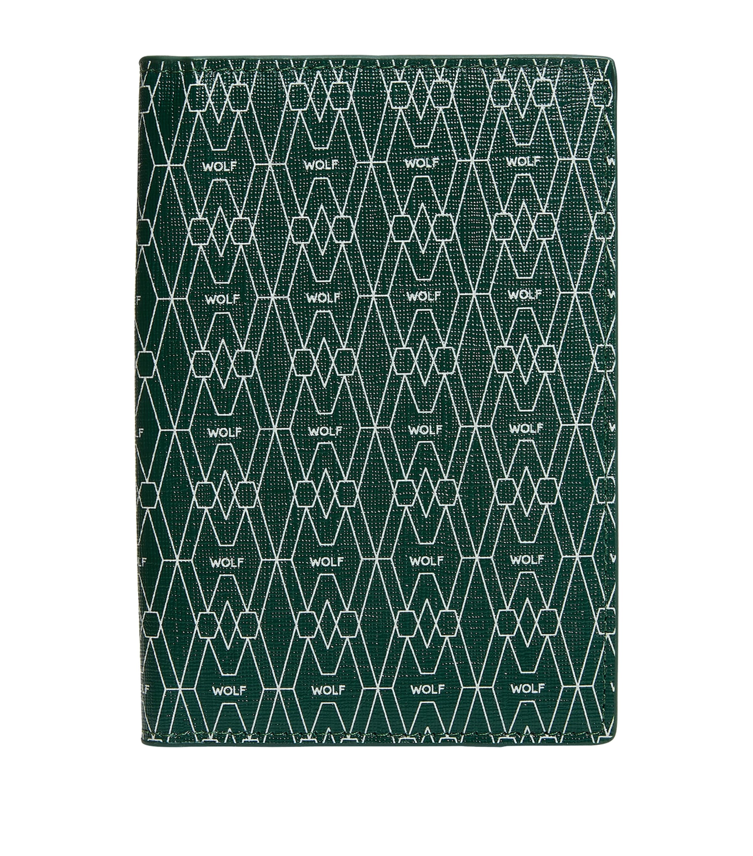 Vegan Signature Passport Sleeve GREEN Image 1