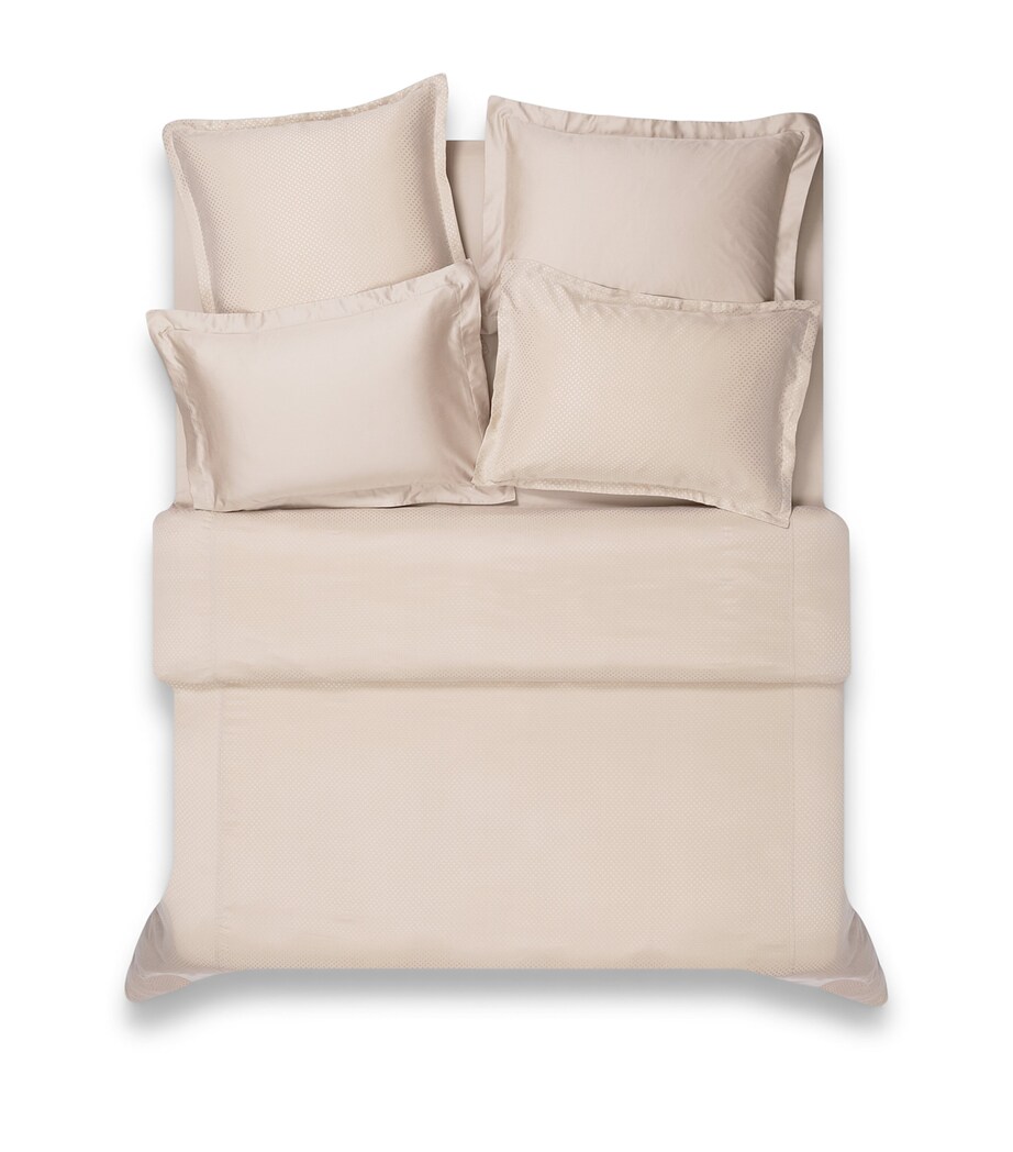 Hamam Jacquard Astra King Duvet Cover (240cm x 220cm) Bone Image 2
