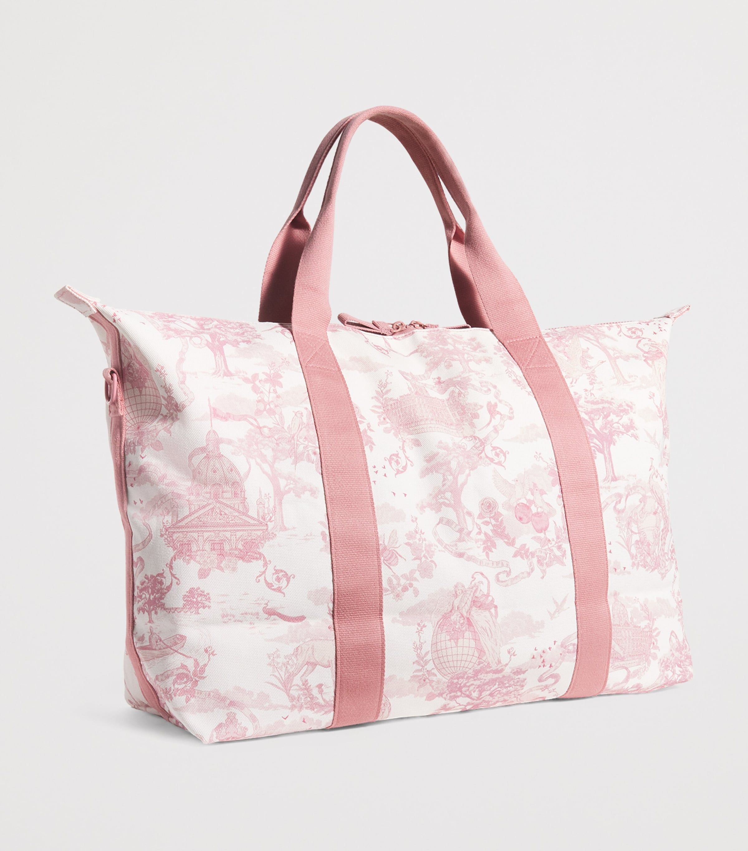 Toile Overnight Packable Bag and Pouch Set PINK Image 2