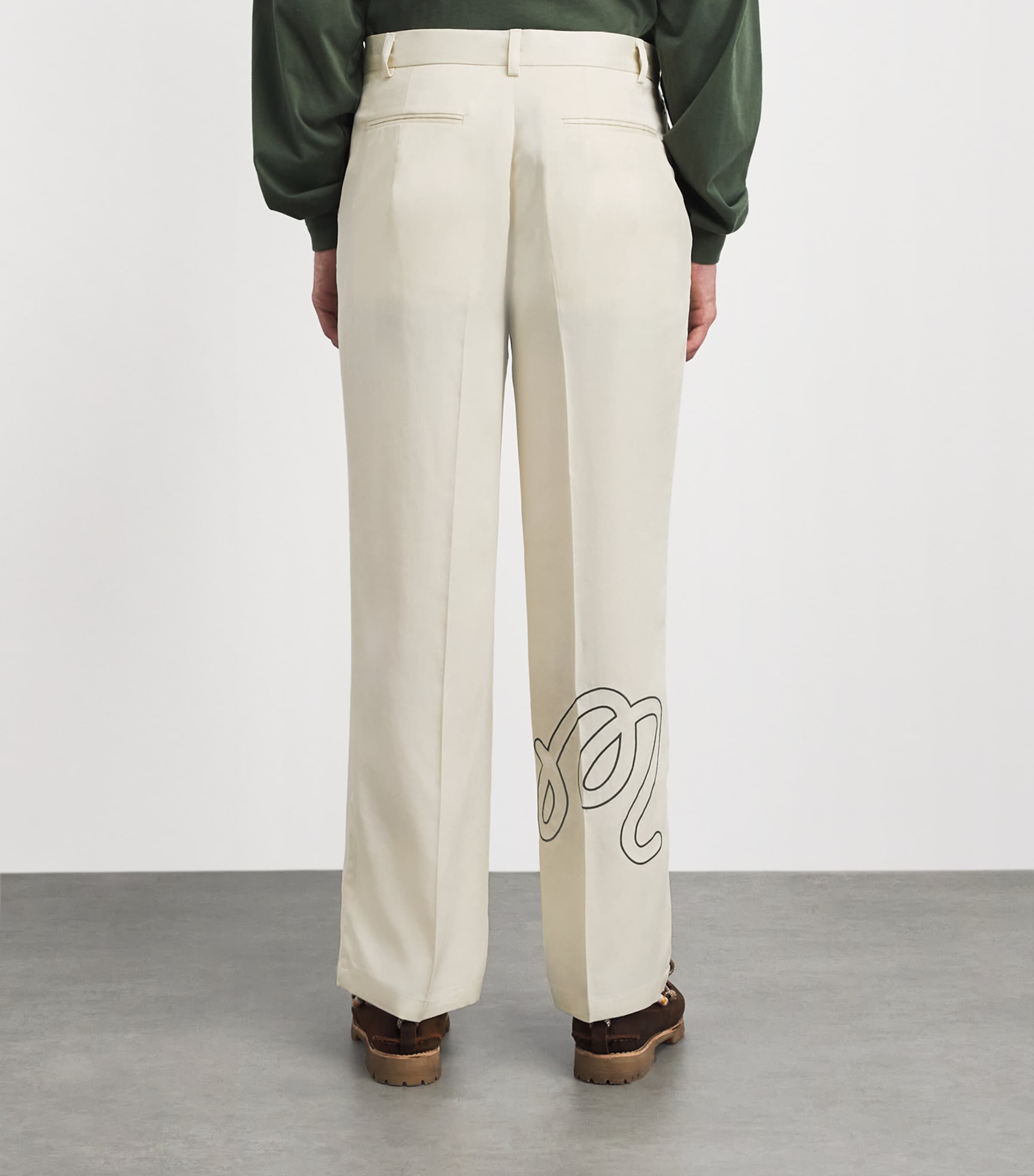 Malbon Mens La Perla Trousers Cream Image 5
