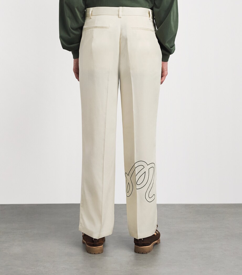 Malbon Mens La Perla Trousers Cream Image 5