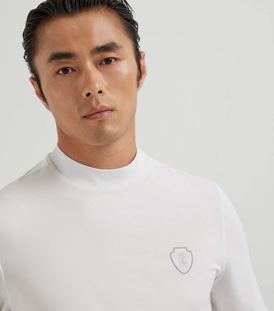 Logo High-Neck T-Shirt C159 Image 6