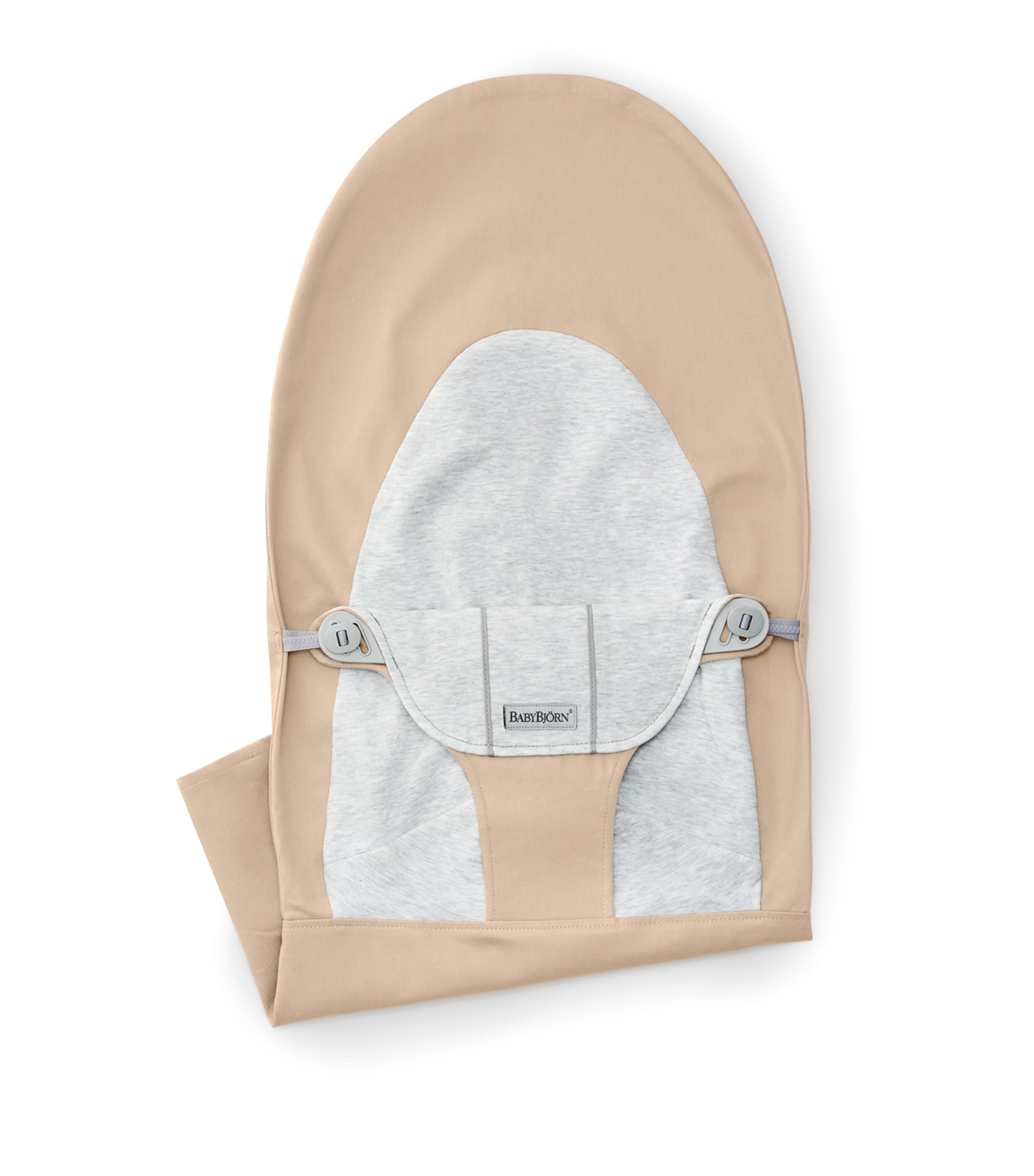 Bouncer Balance Soft Fabric Seat Cover BEIGE/GREY Image 1