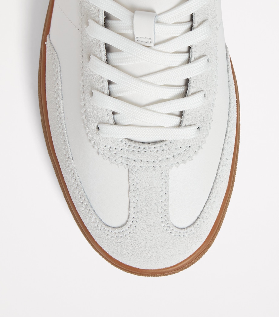 Leather Bedford Sneakers WHITE/BLACK Image 5
