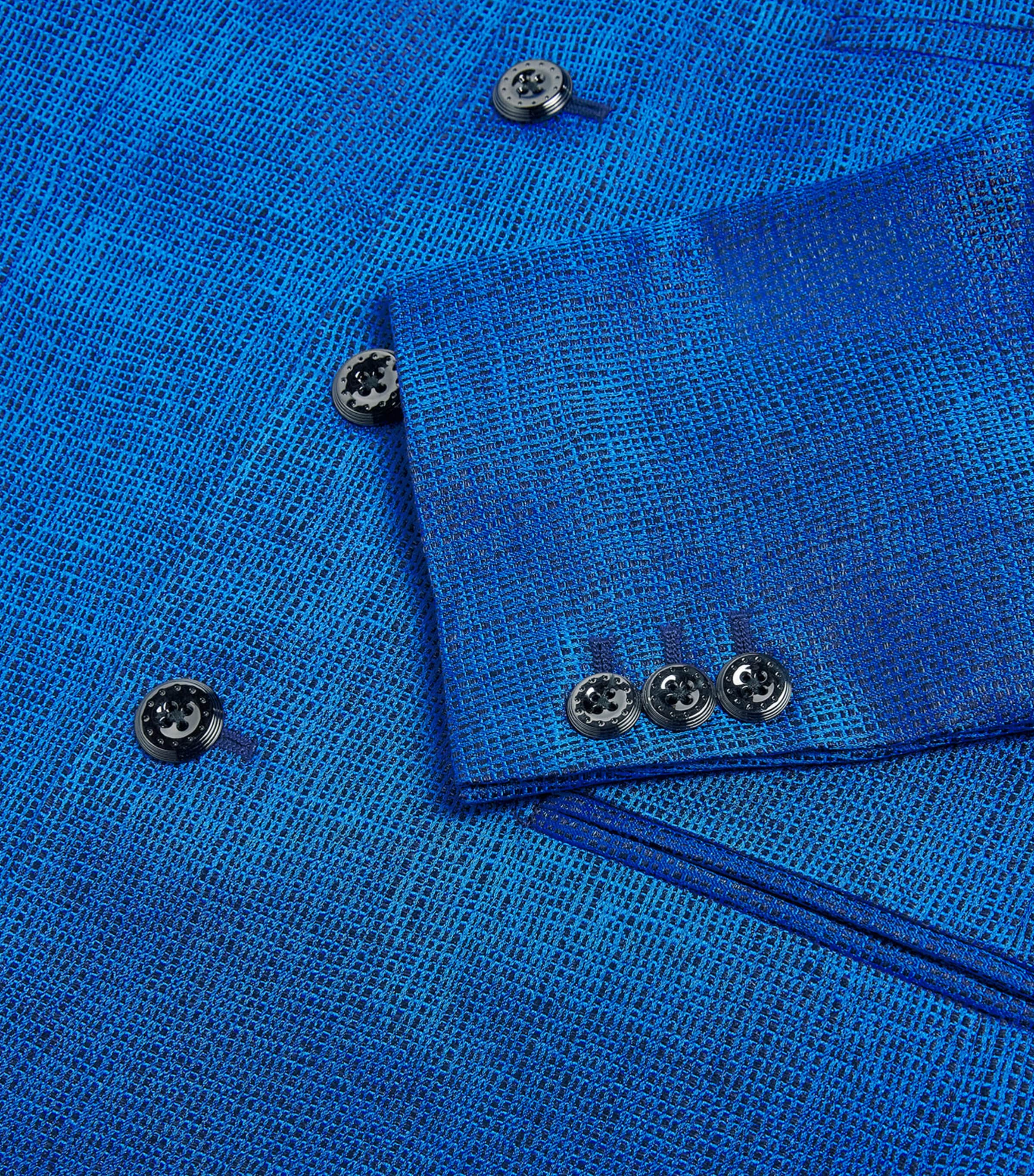 Stefano Ricci Kids Silk Blazer (8-16 Years) C. Blue Image 3