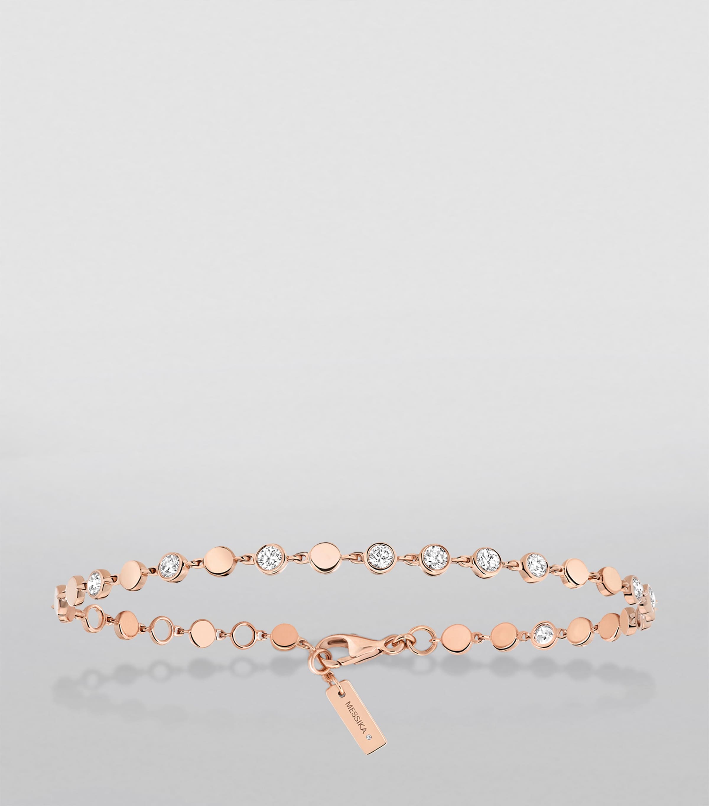 Pink Gold and Diamond D-Vibes Bracelet PINK GOLD Image 2
