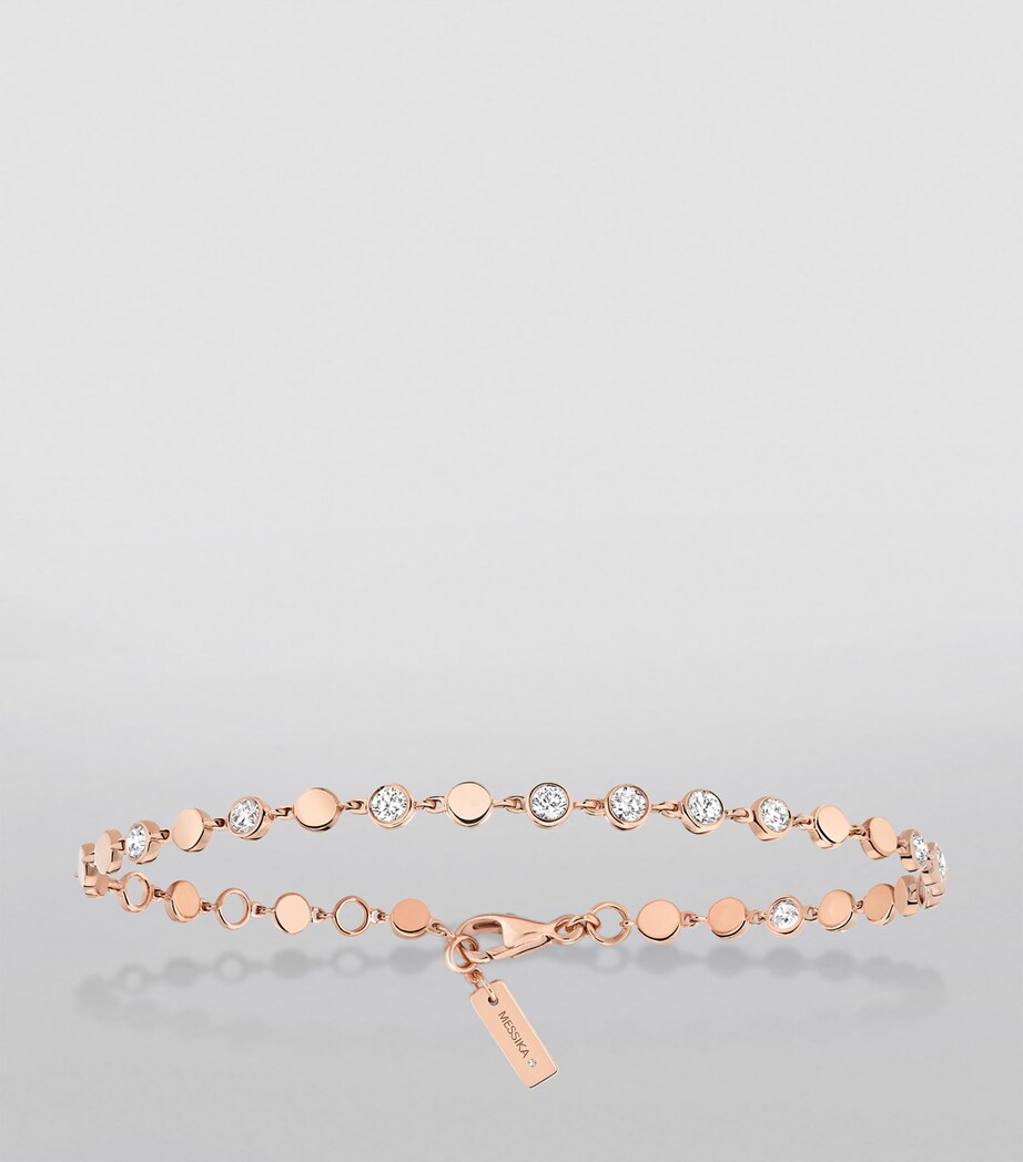 Pink Gold and Diamond D-Vibes Bracelet PINK GOLD Image 2