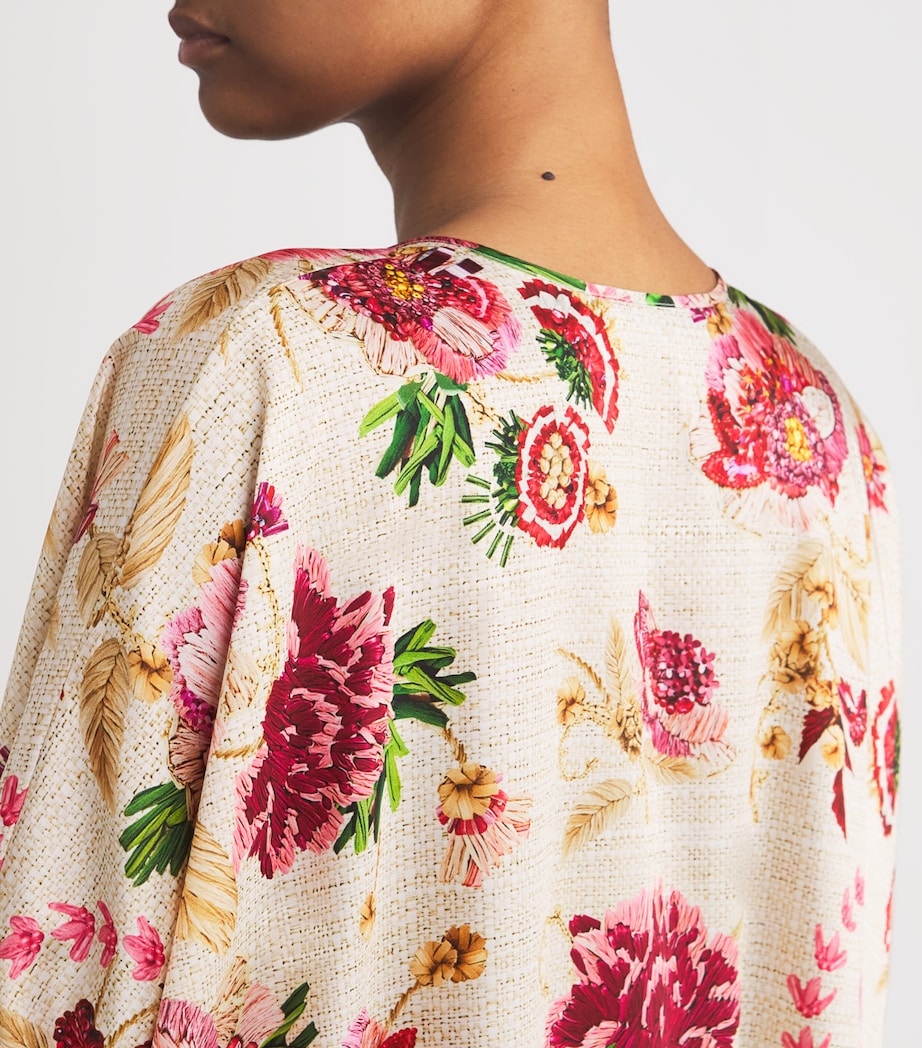 Printed Zante Midi Kaftan FARINIFERA AOP PINK Image 5