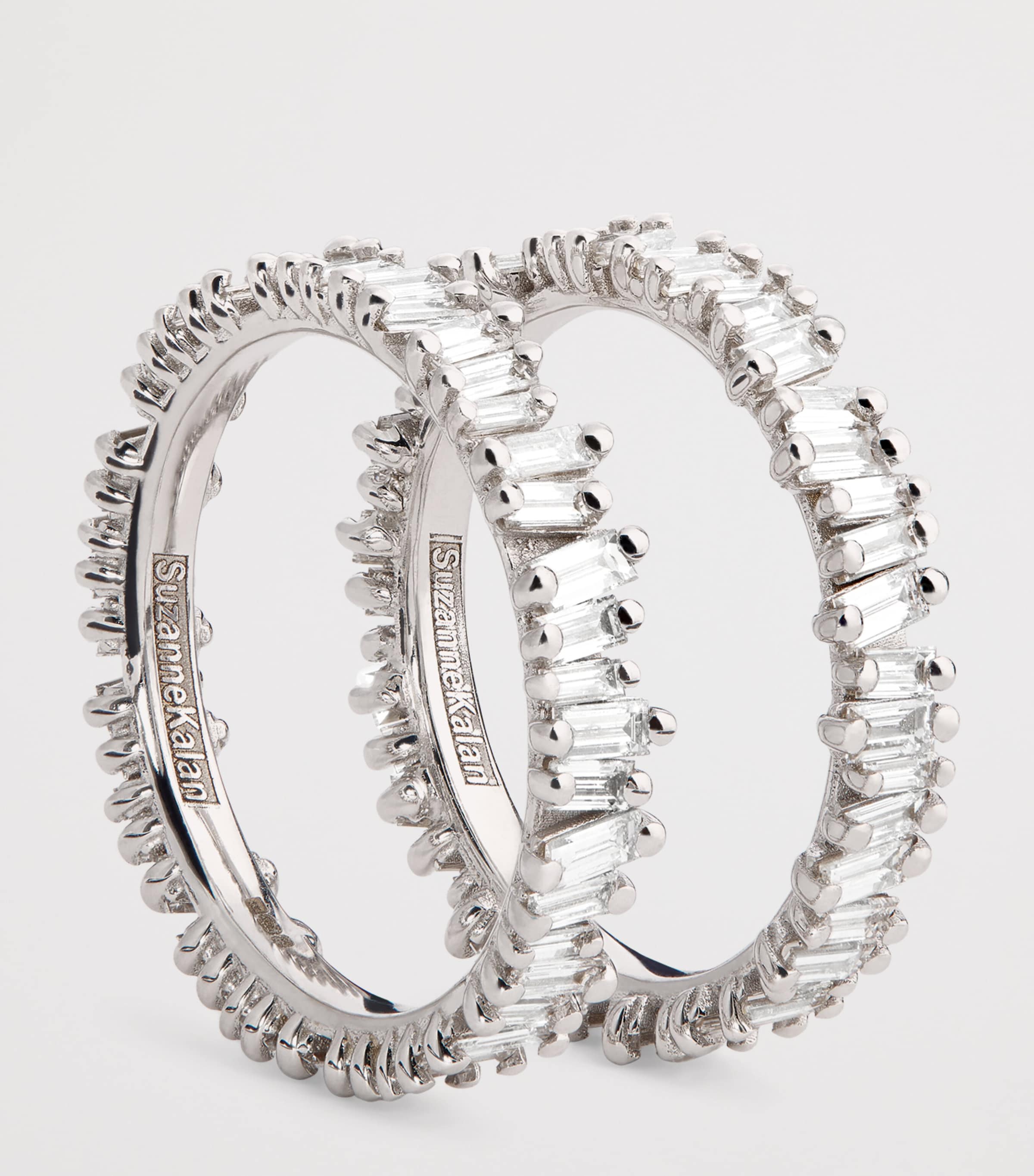 White Gold and Classic Diamond Tech Ring Jackets (Size 8.5) 18K WG/WD Image 3