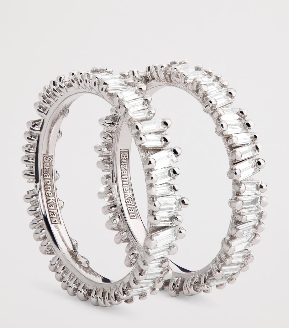 White Gold and Classic Diamond Tech Ring Jackets (Size 8.5) 18K WG/WD Image 3