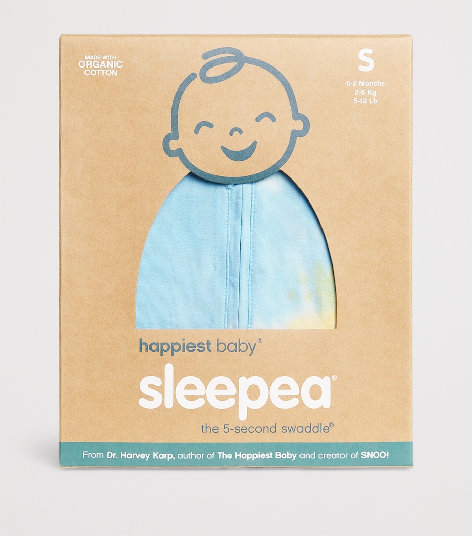 Organic Cotton Sleepea Swaddle TIE DYE BLUE Image 3