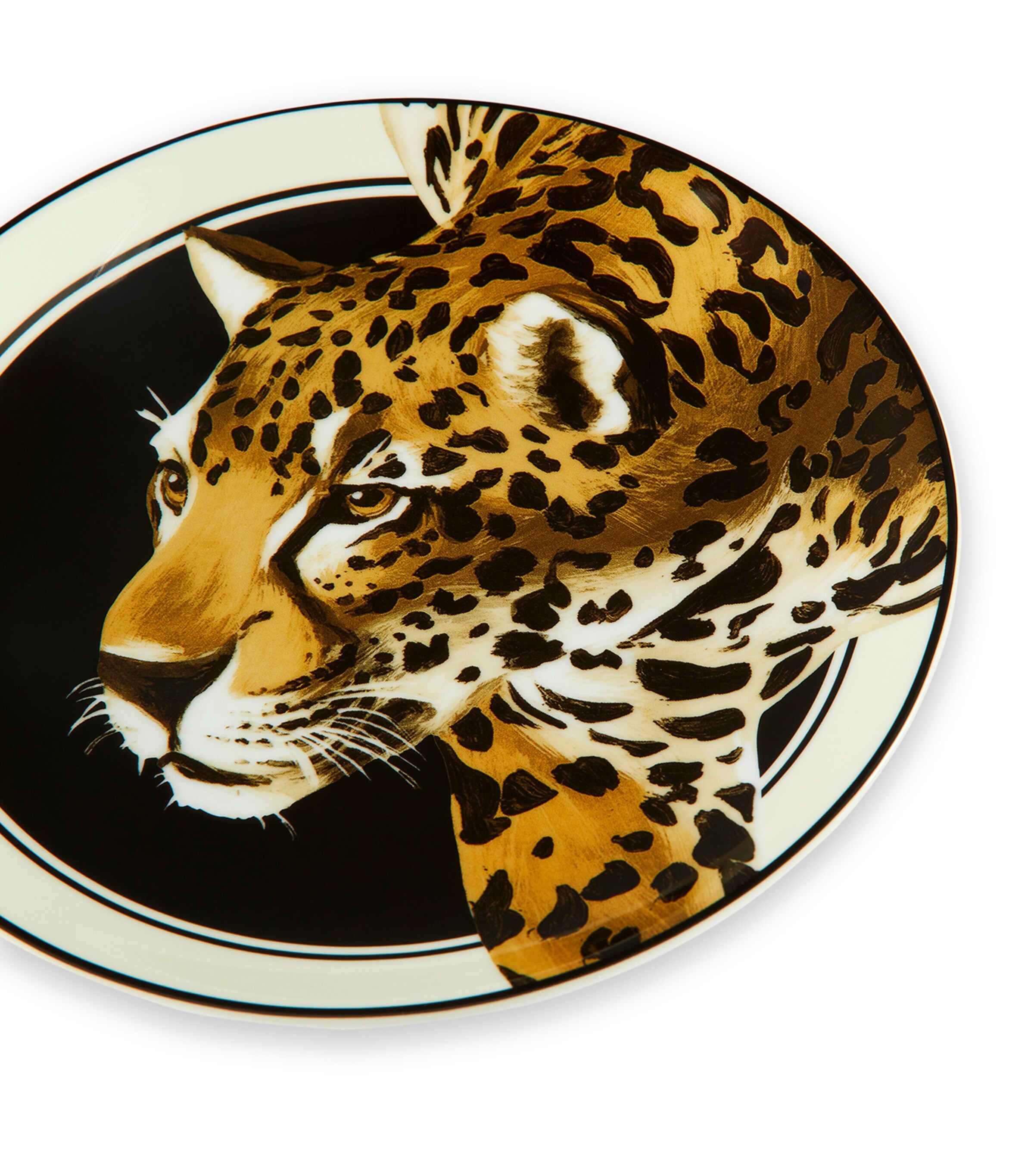 Dolce&Gabbana Casa Set of Two Leopardo Dessert Plates (19cm) Leopardo F Do Image 5