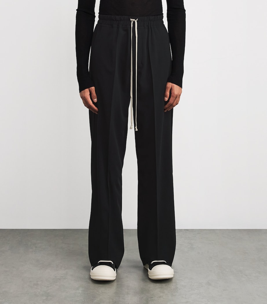 Wool Dietrich Drawstring Trousers 09/BLACK Image 3