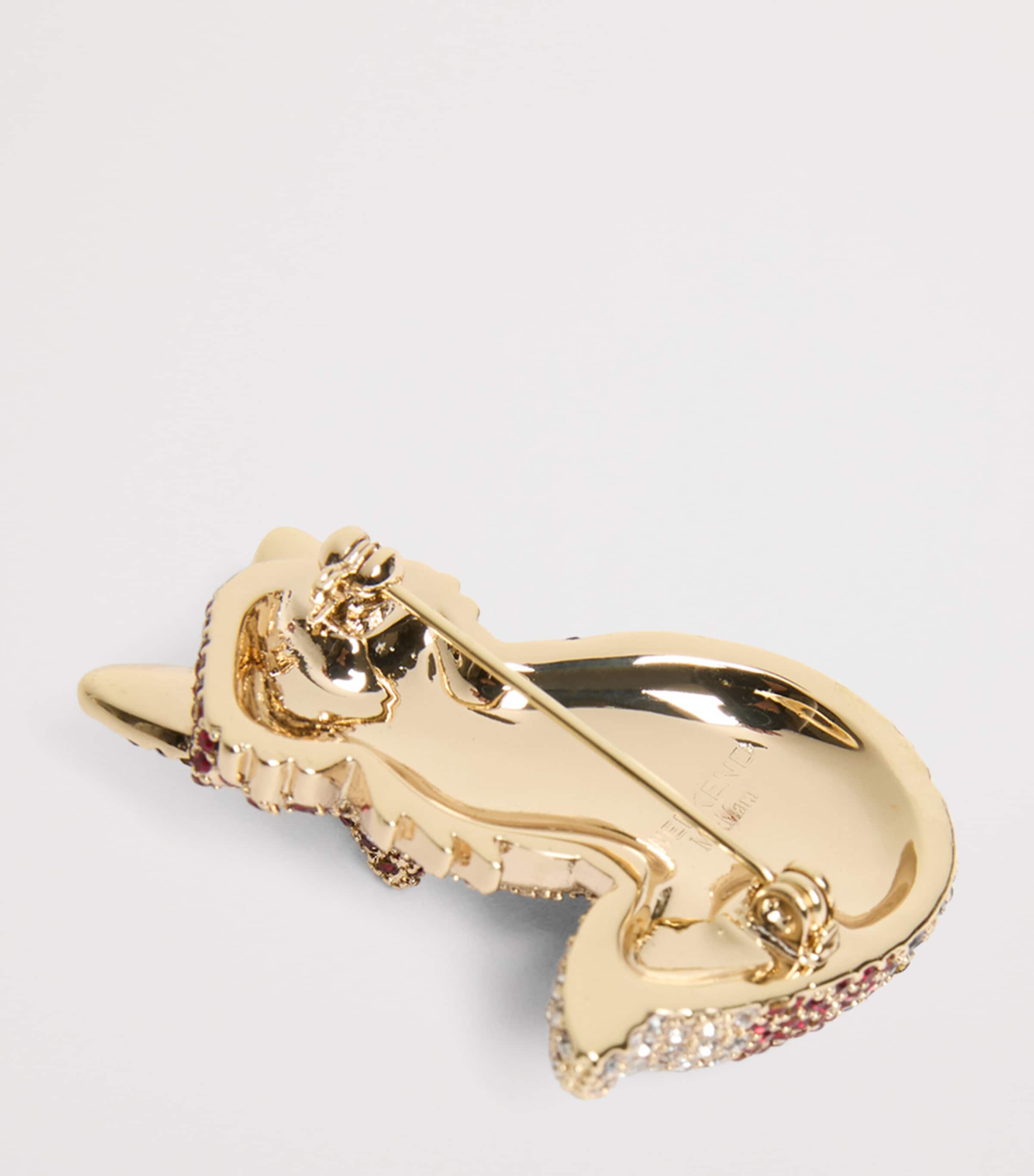 Weekend Max Mara Crystal Fox Brooch Brown Image 4