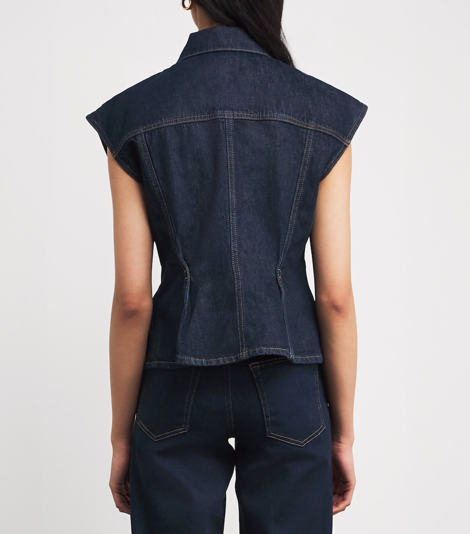 Denim The Nipped Vest RINSE Image 4