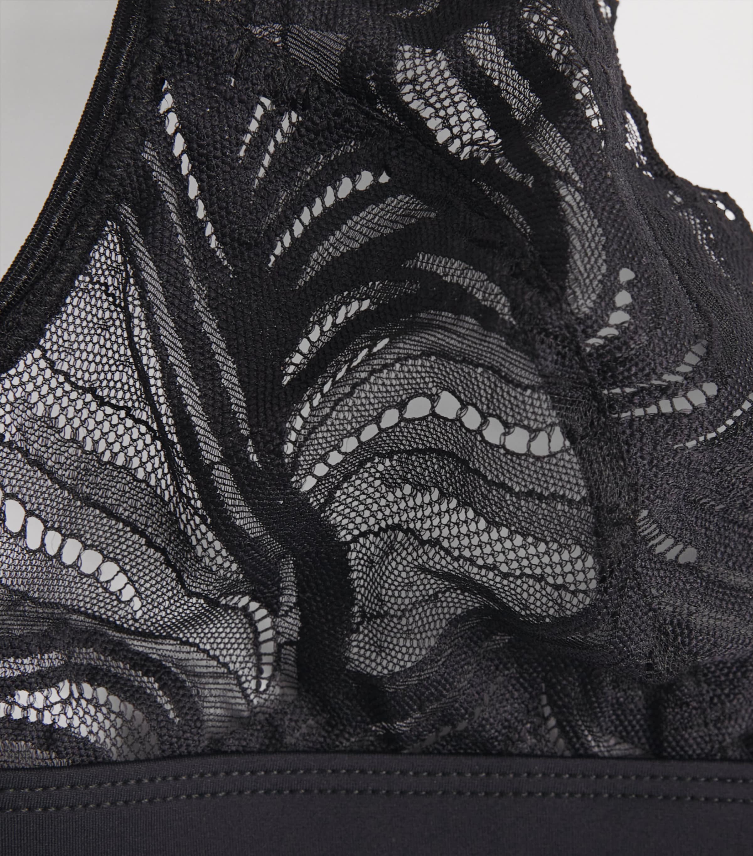 Falke Womens Delicate Touch Triangle Bra Black Image 4
