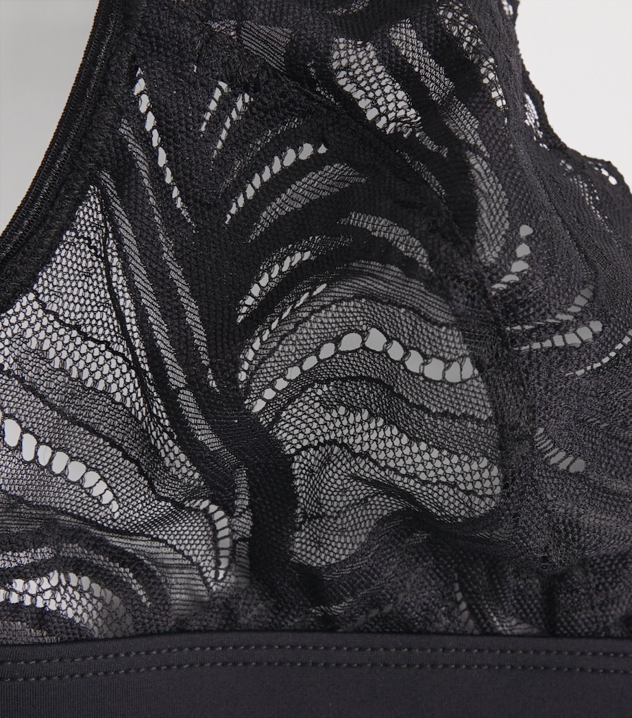Falke Womens Delicate Touch Triangle Bra Black Image 4
