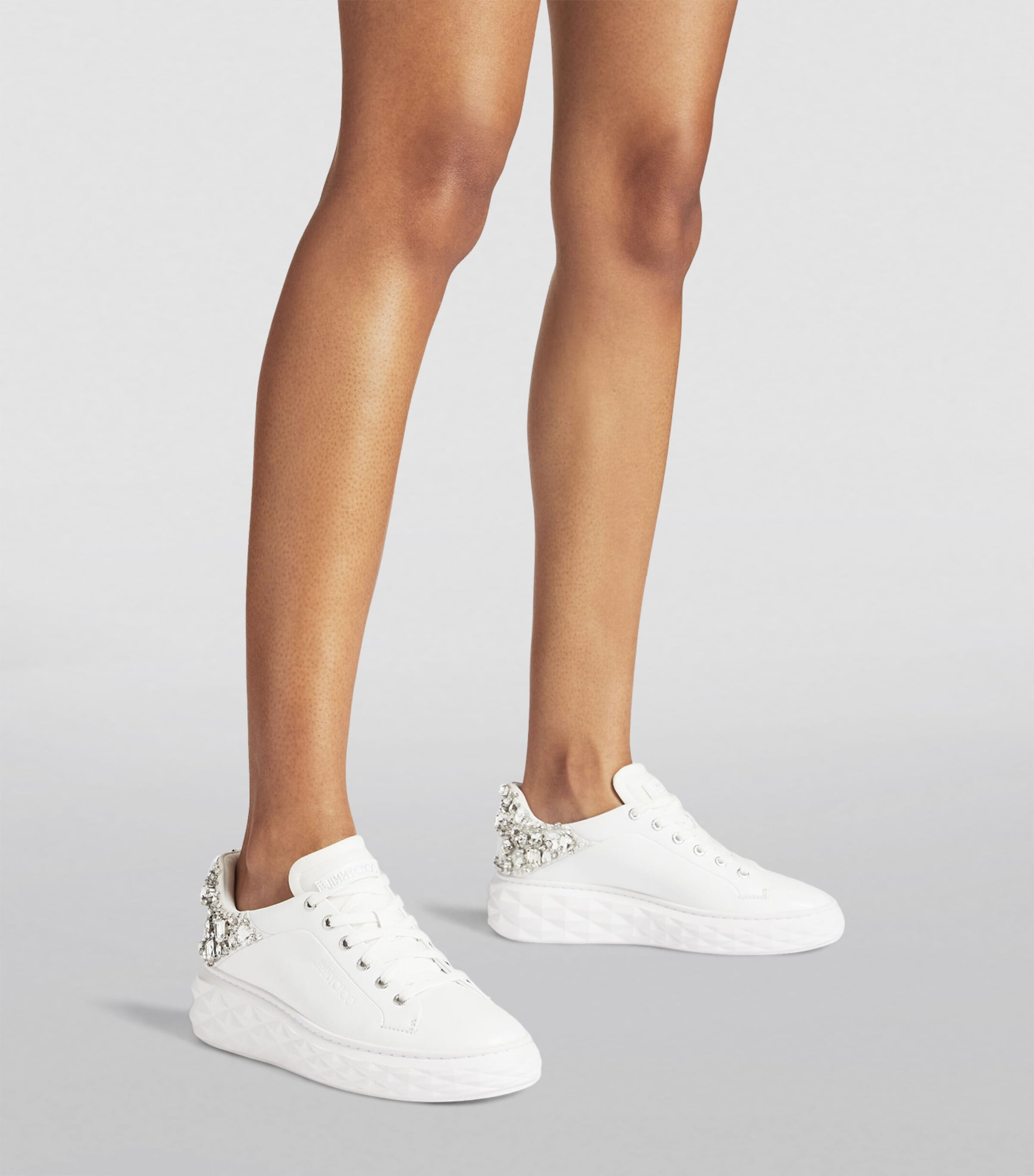 スニーカー JIMMY CHOO DIAMOND LIGHT LEATHER SNEAKERS DIAMONDLIGHTMIINUK_121983_BACK